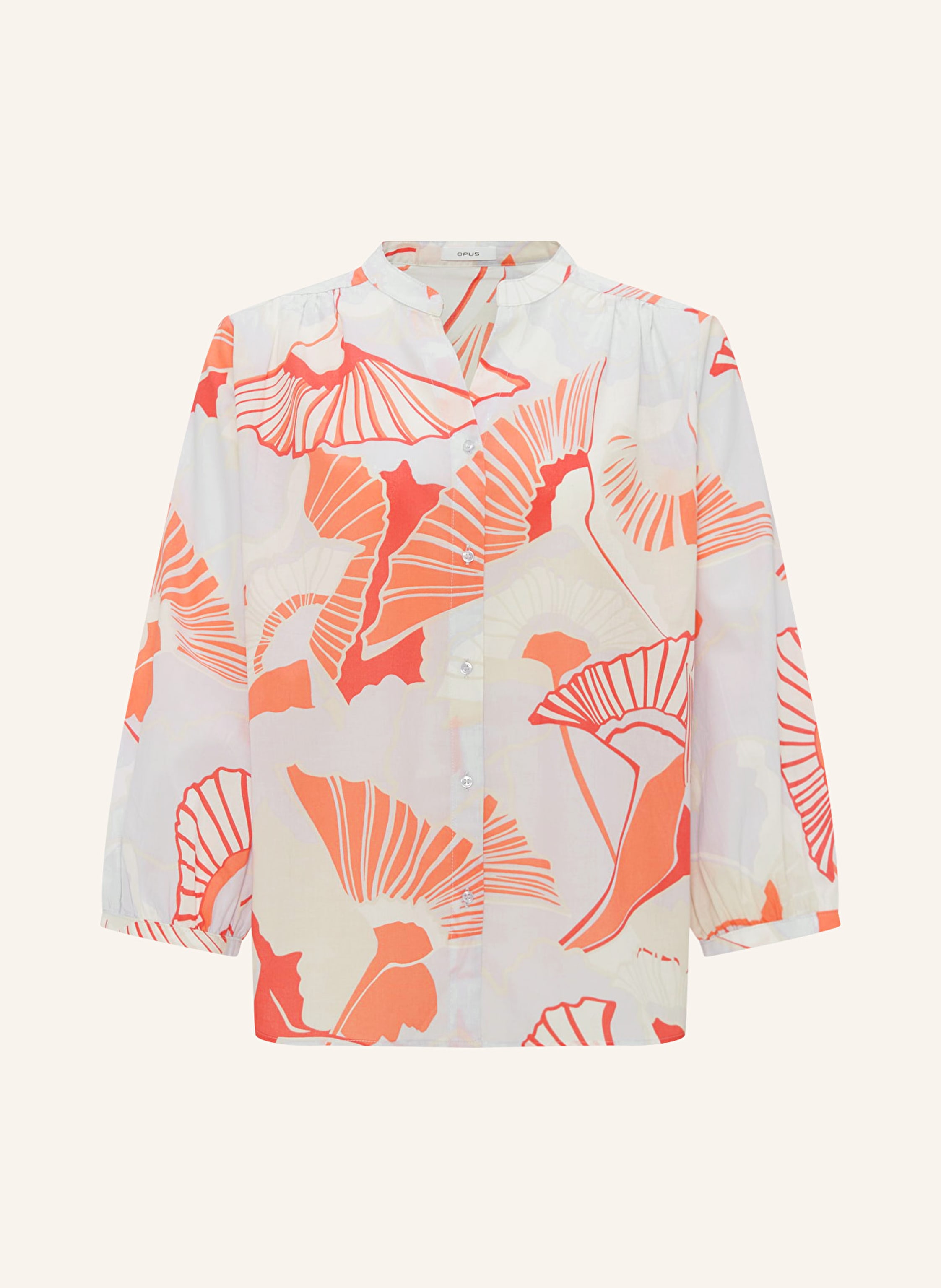 OPUS Bluse FAOMI NATURE in weiss/ helllila/ rot