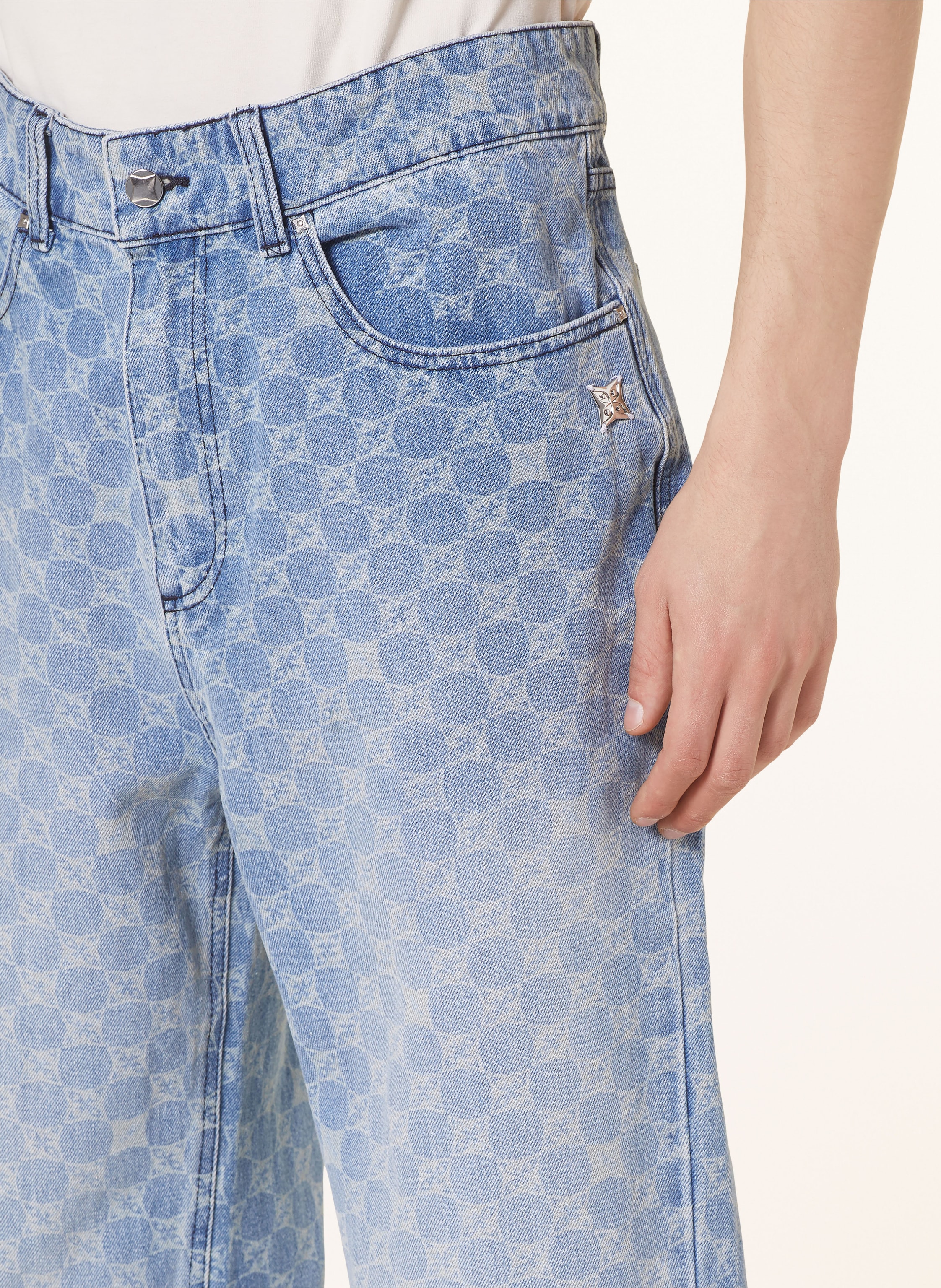 Thumbnail - Pequs Jeans Loose Fit blau