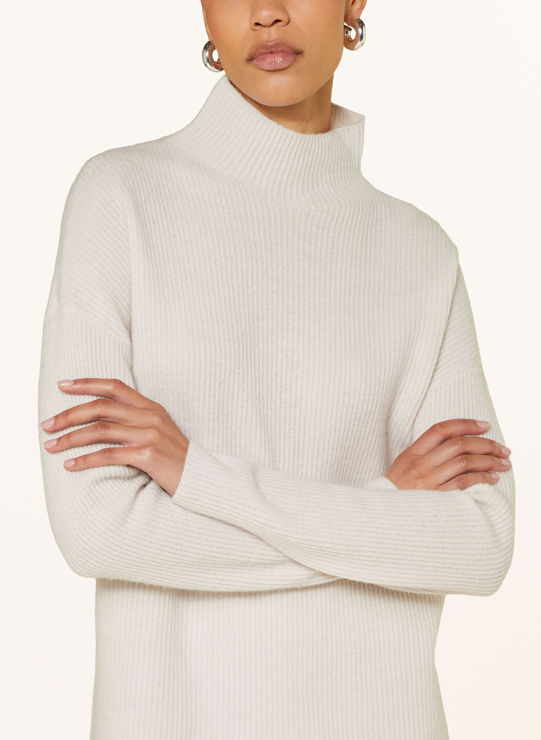 Thumbnail - Mrs & Hugs Rollkragenpullover Mit Cashmere weiss