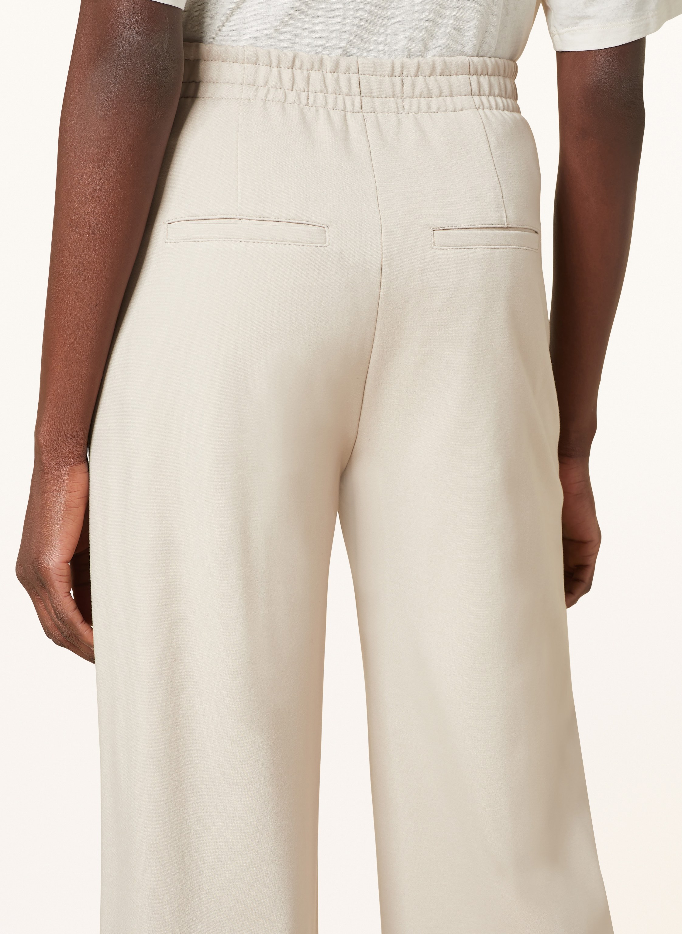 Thumbnail - Drykorn Marlenehose Fae Aus Jersey beige