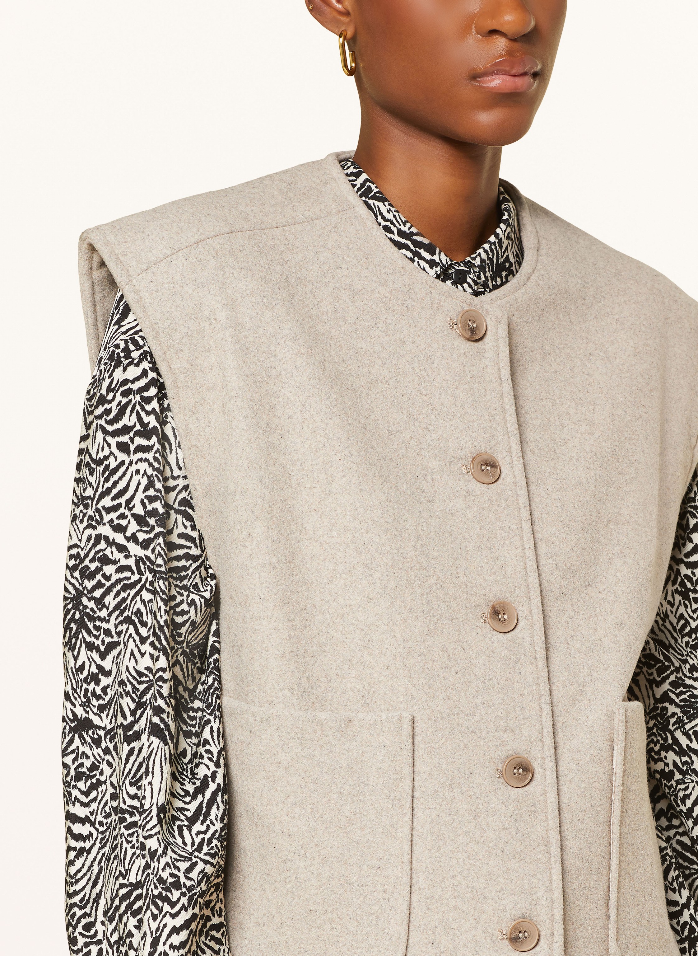 Thumbnail - Msch Copenhagen Weste Mschdinette Isabelle grau