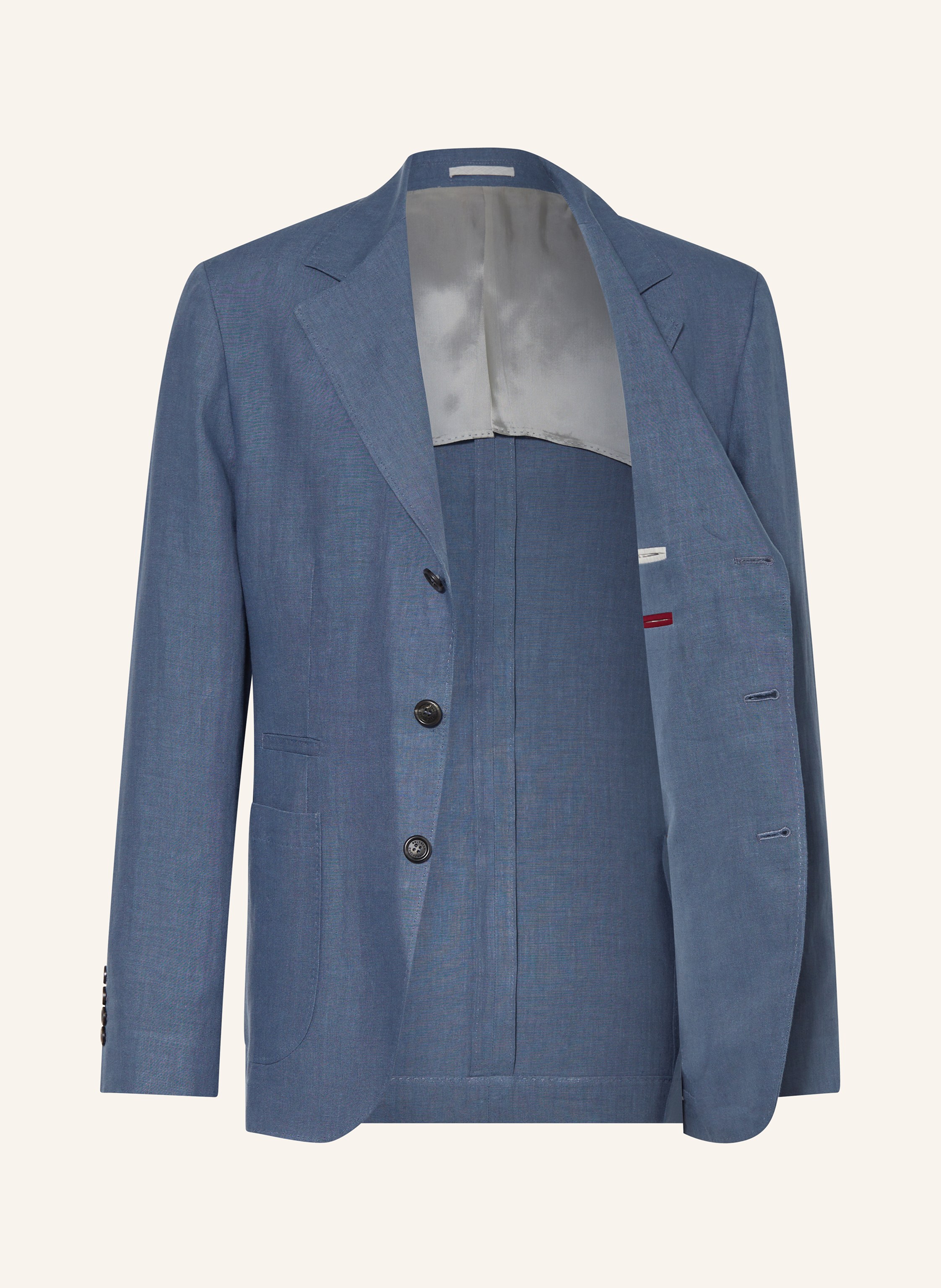 Thumbnail - Brunello Cucinelli Leinensakko Extra Slim Fit blau