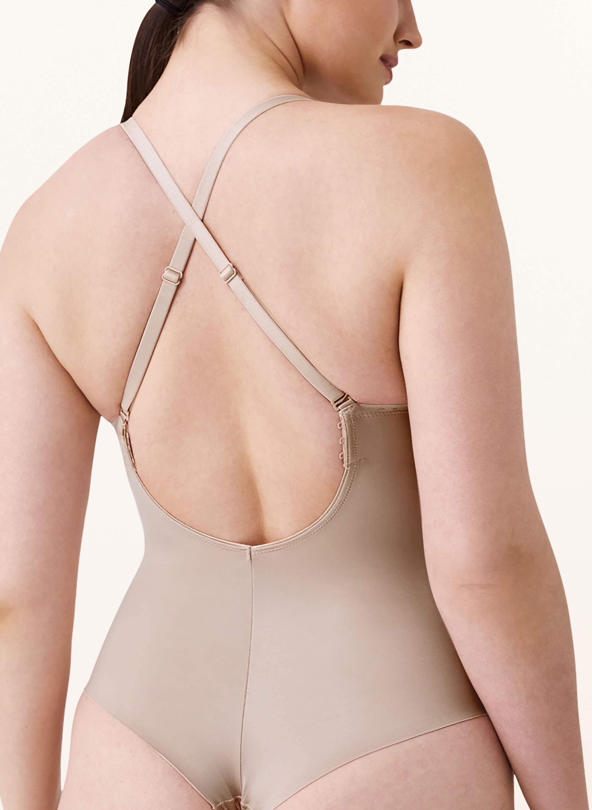 Thumbnail - Spanx Shape-Body Suit Your Fancy Plunge beige