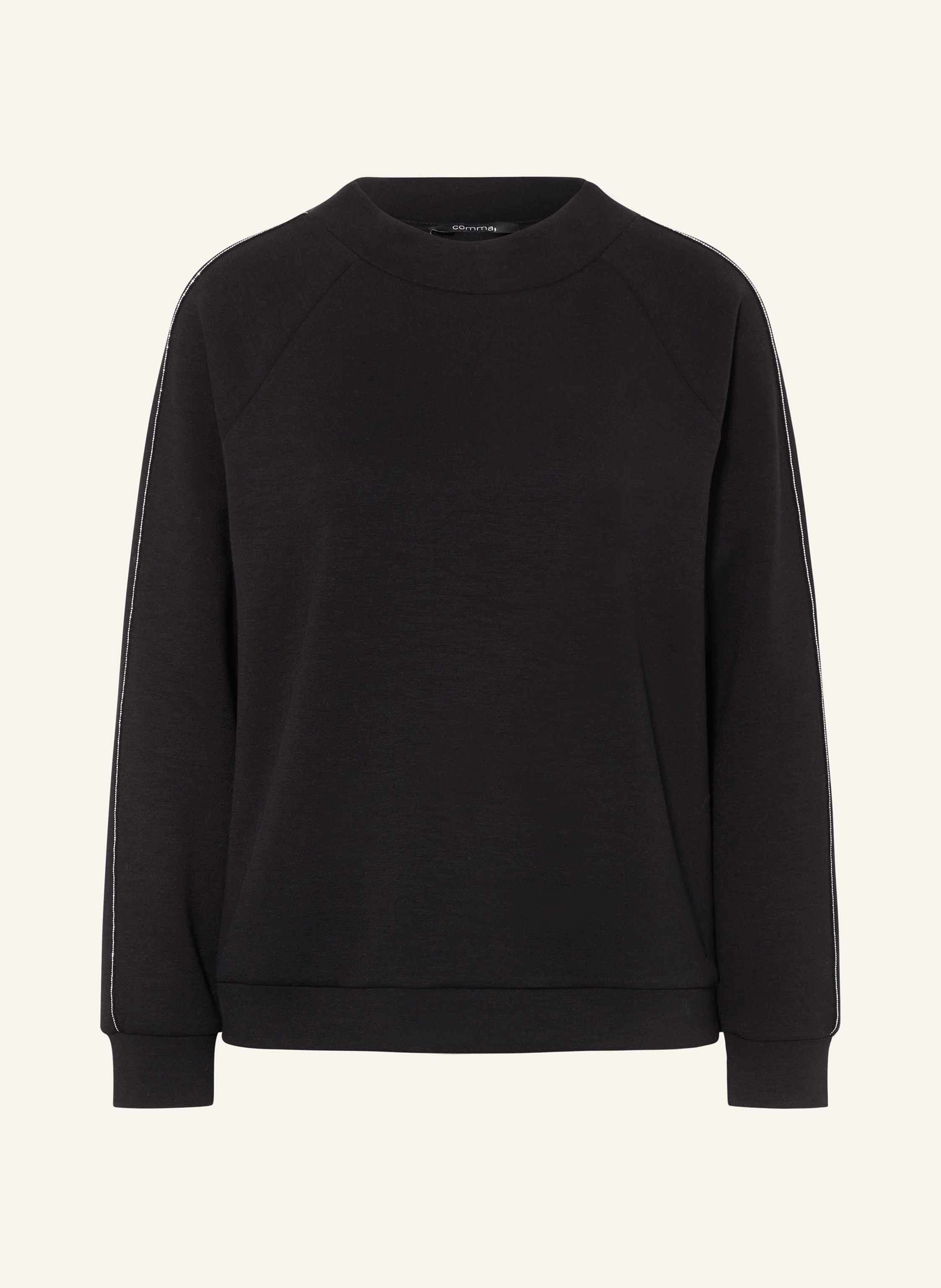 Comma Shirt Comma Gelber Pullover Comma T-Shirt In Hellgrün/ Hellgrau