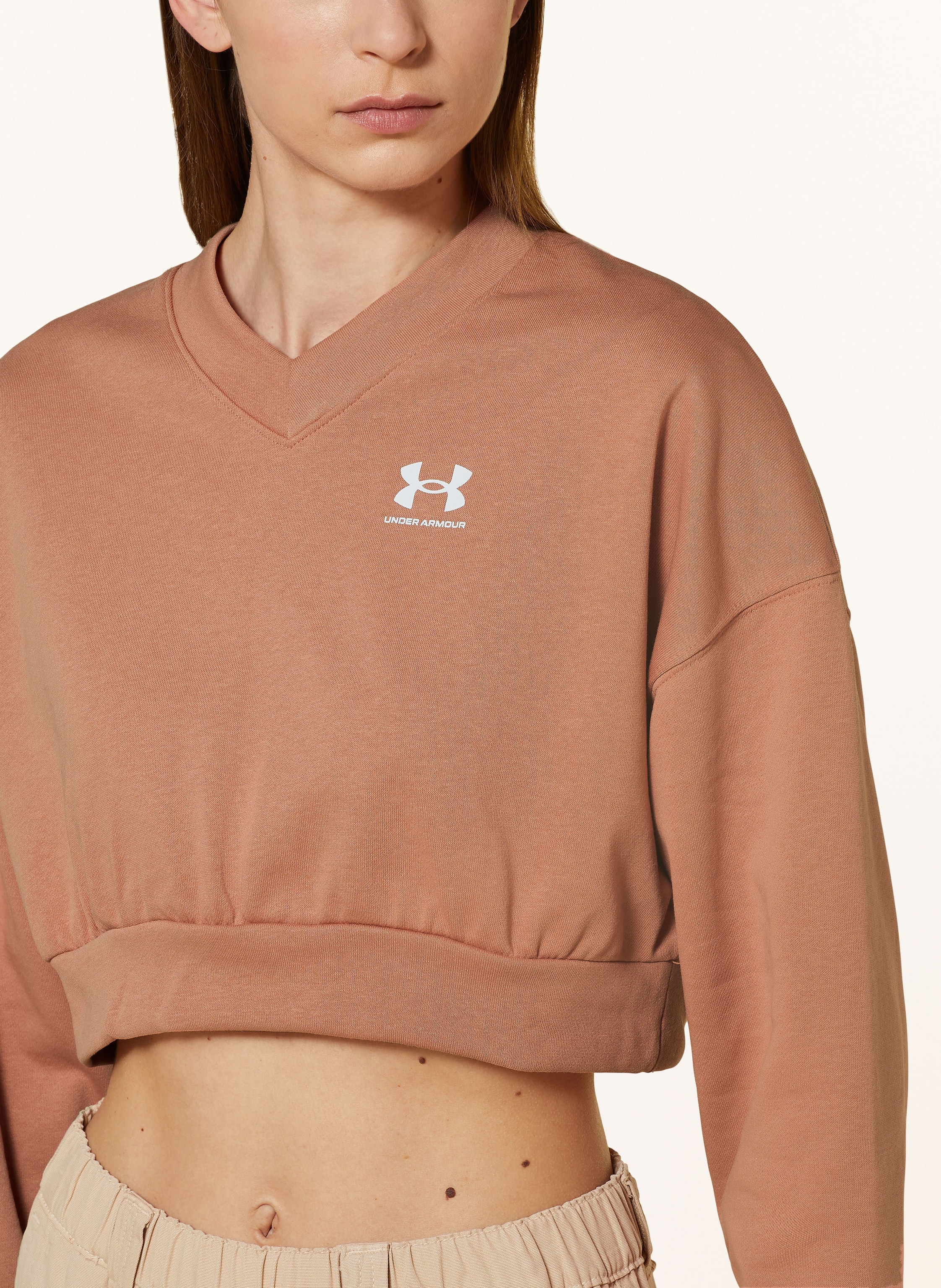 Thumbnail - Under Armour Cropped-Sweatshirt Ua Rival Terry rosa