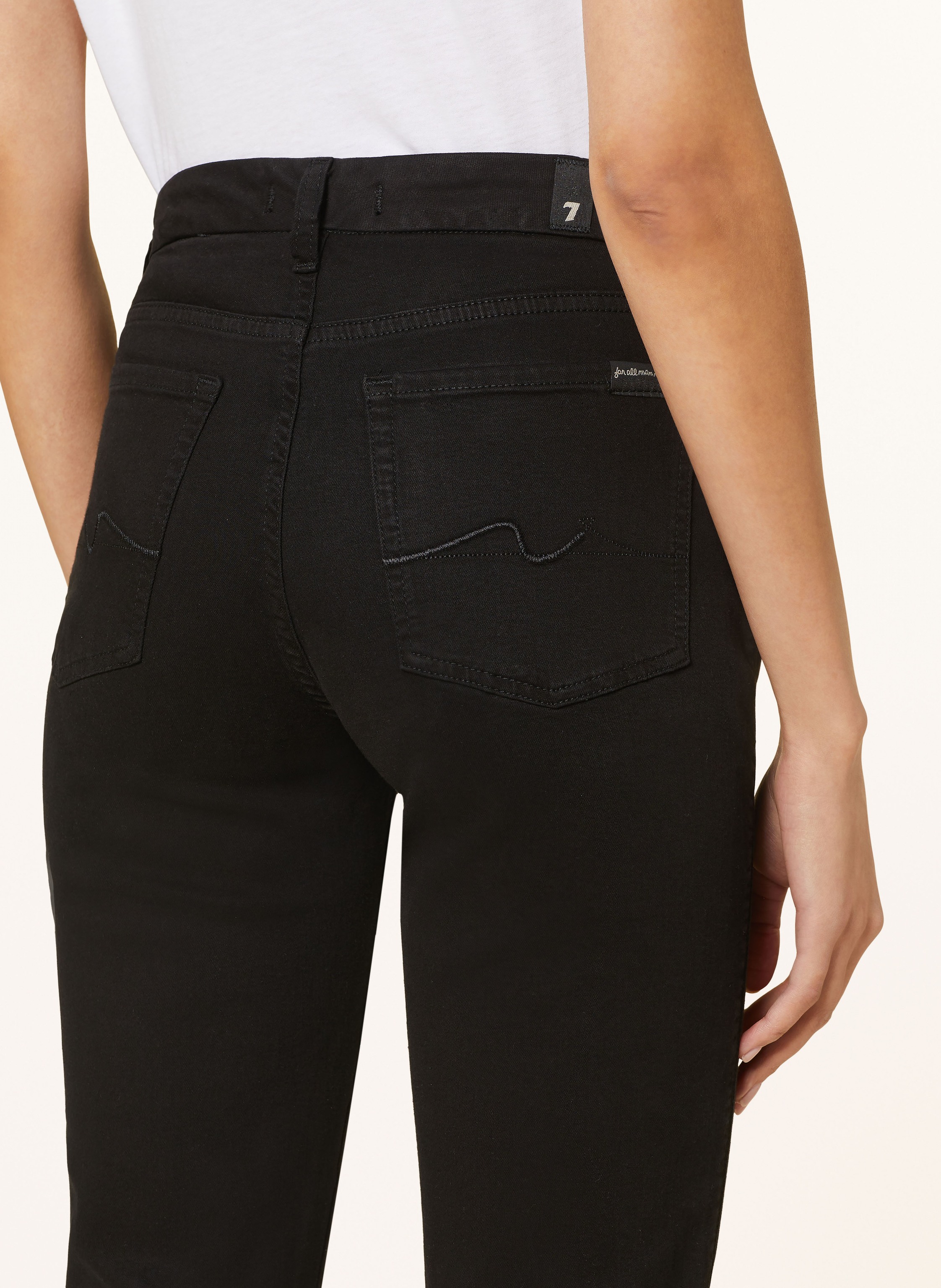 Thumbnail - 7 For All Mankind Straight Jeans Kimmie Straight schwarz