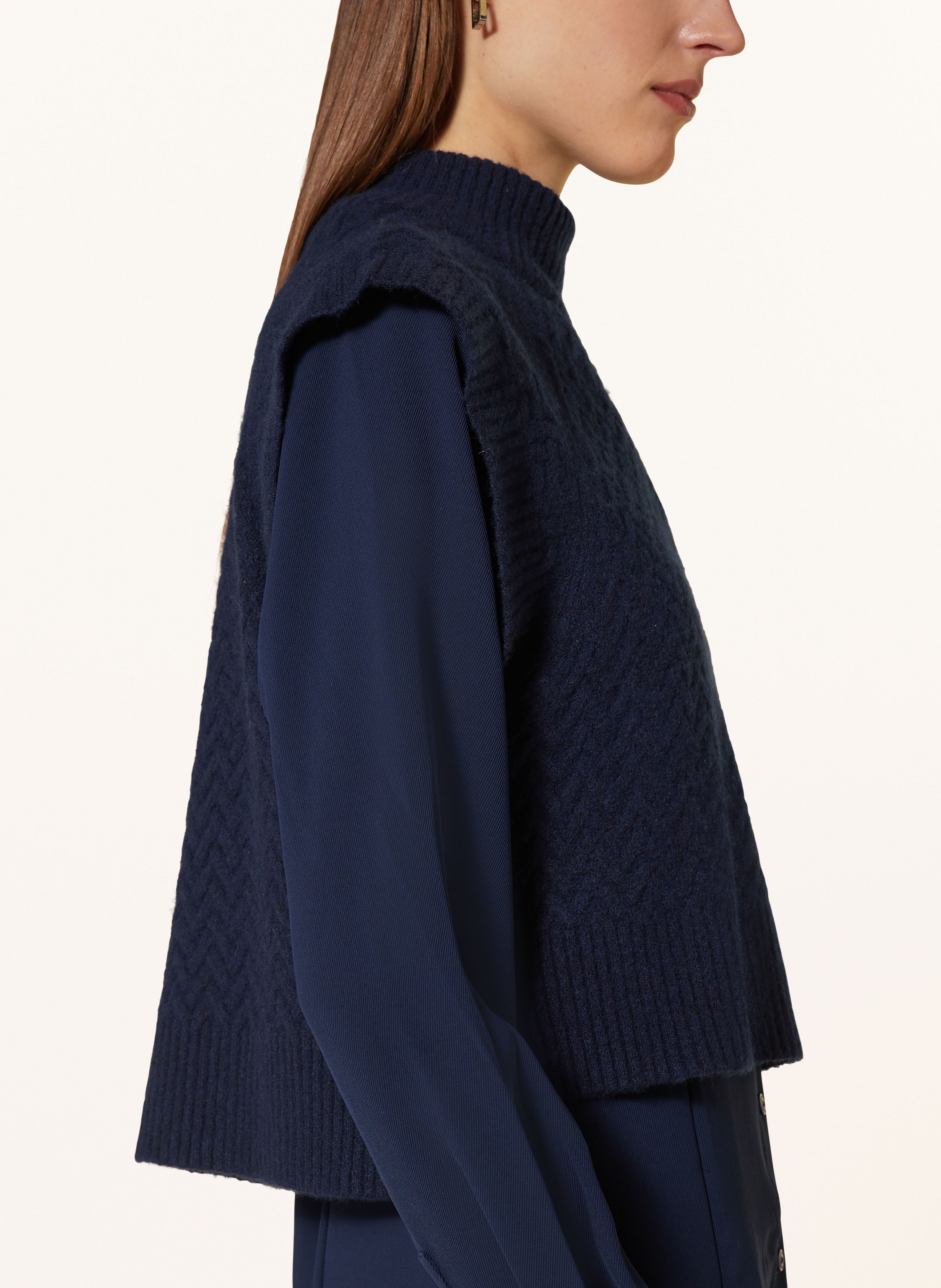 Thumbnail - Ted Baker Set Elsiiey: Hemdblusenkleid Und Pullunder blau