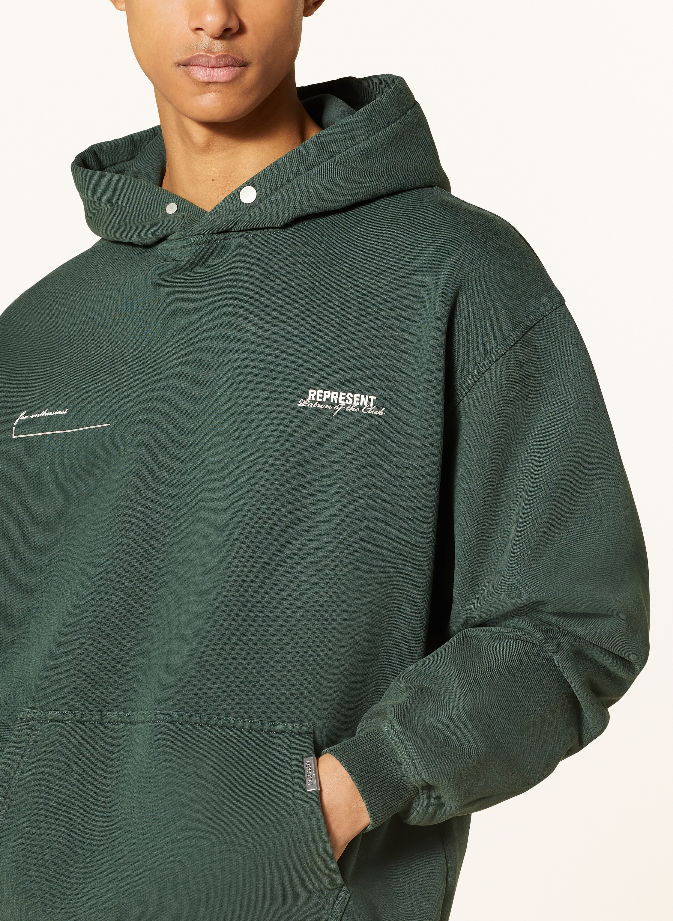 Thumbnail - Represent Hoodie Patron Of The Club gruen
