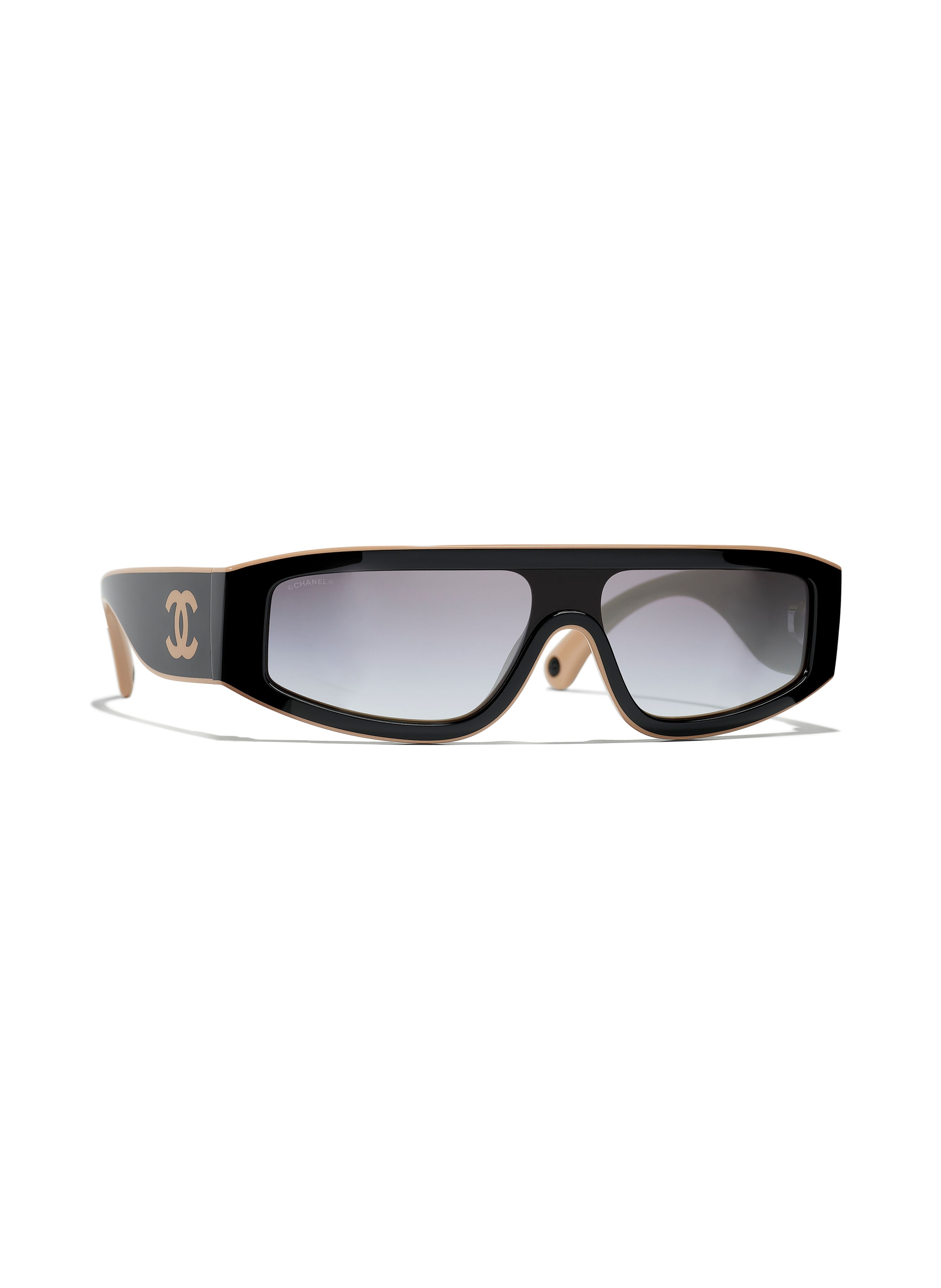 CHANEL Square sunglasses in c534s6 - black/ gray gradient