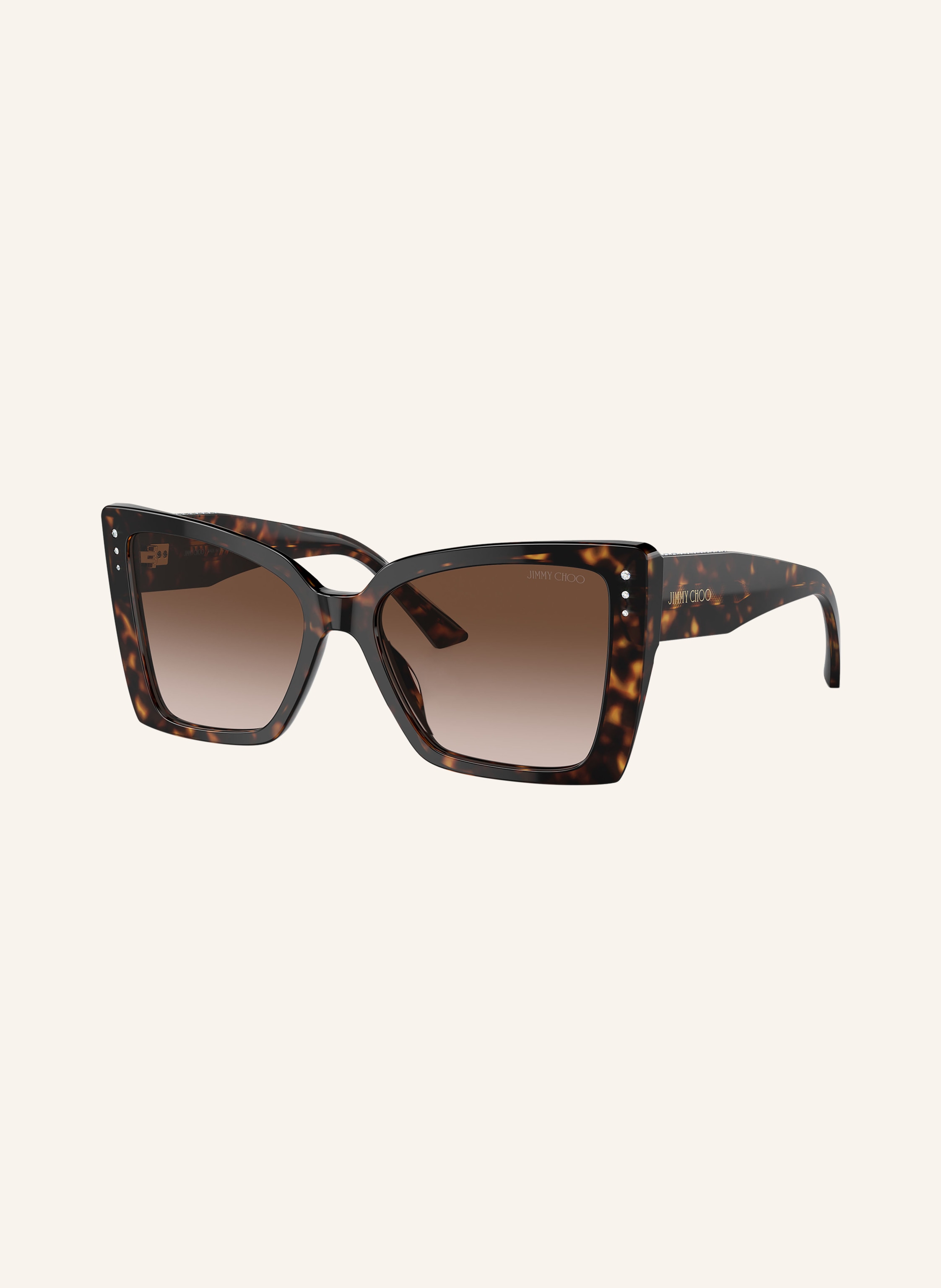 Jimmy Choo Jimmy Choo Sonnenbrille jc5001b Mit Schmucksteinen braun in 500213 - HAVANA/ BRAUN VERLAUF