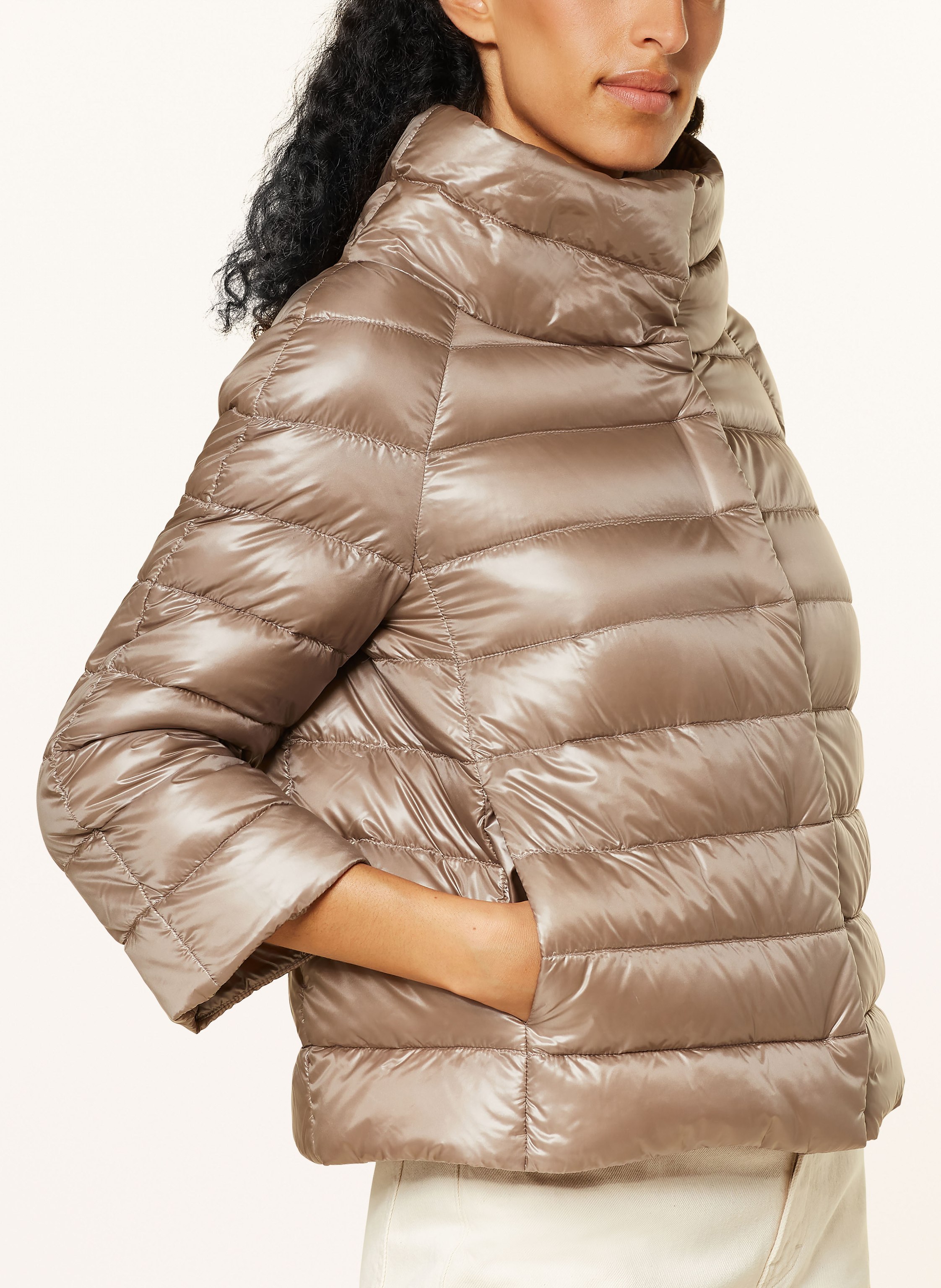 Thumbnail - Herno Daunenjacke Sofia Mit 3/4-Arm beige