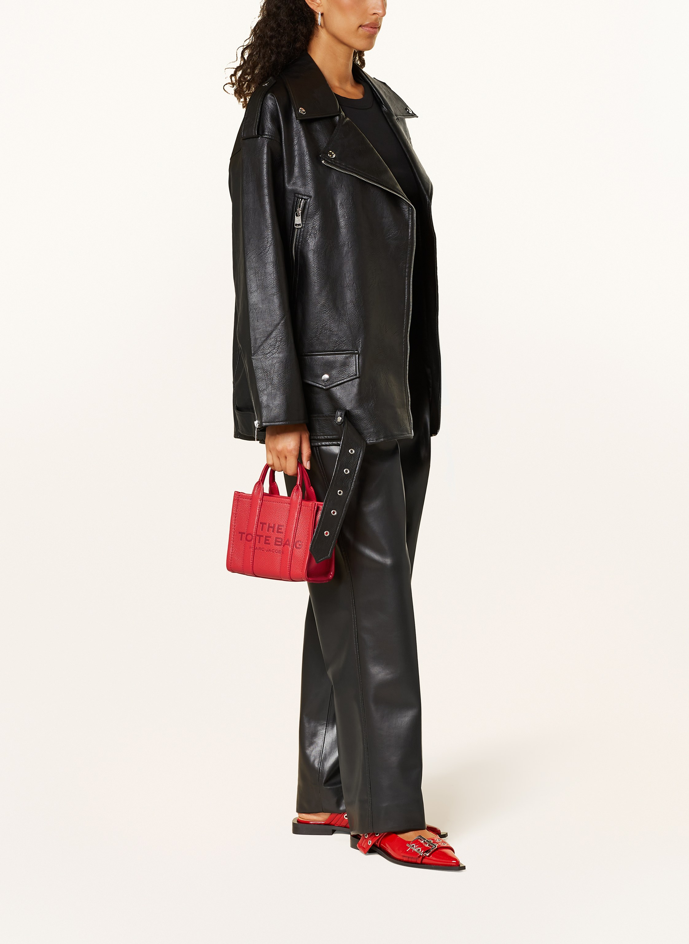 Thumbnail - Marc Jacobs Shopper The Crossbody Tote Bag Leather rot