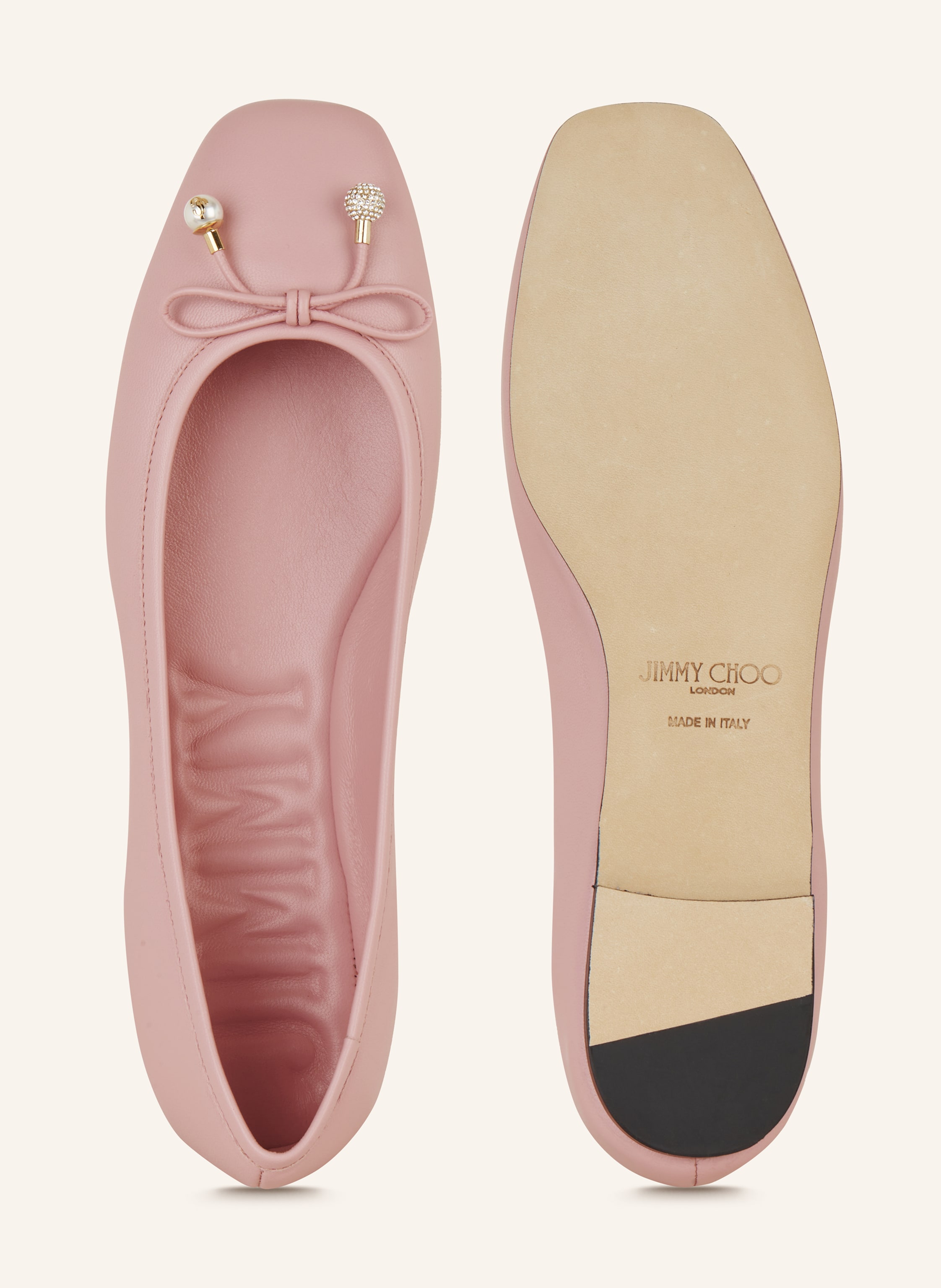 Thumbnail - Jimmy Choo Ballerinas Elme Flat rosa