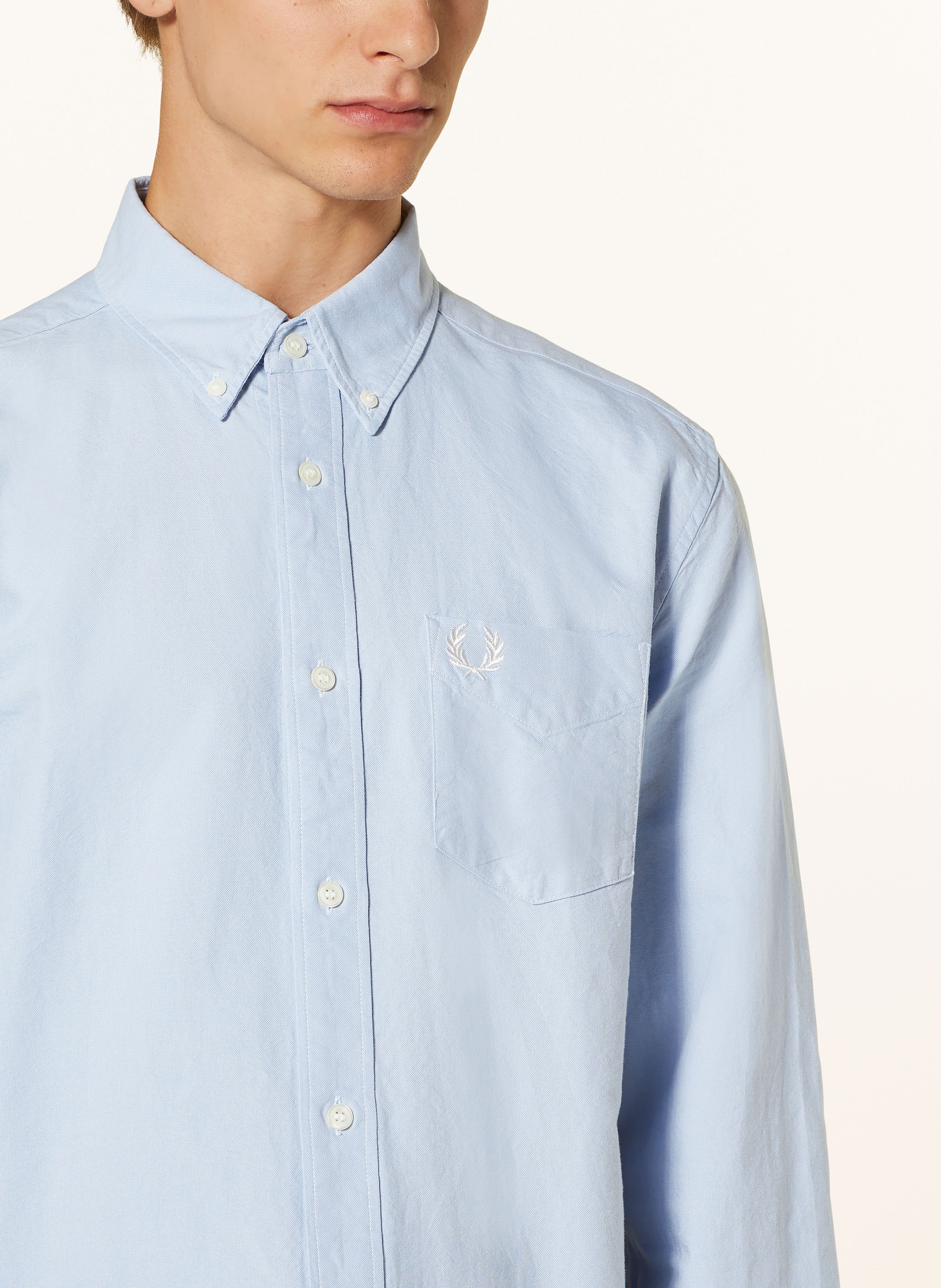 Thumbnail - Fred Perry Hemd Regular Fit blau