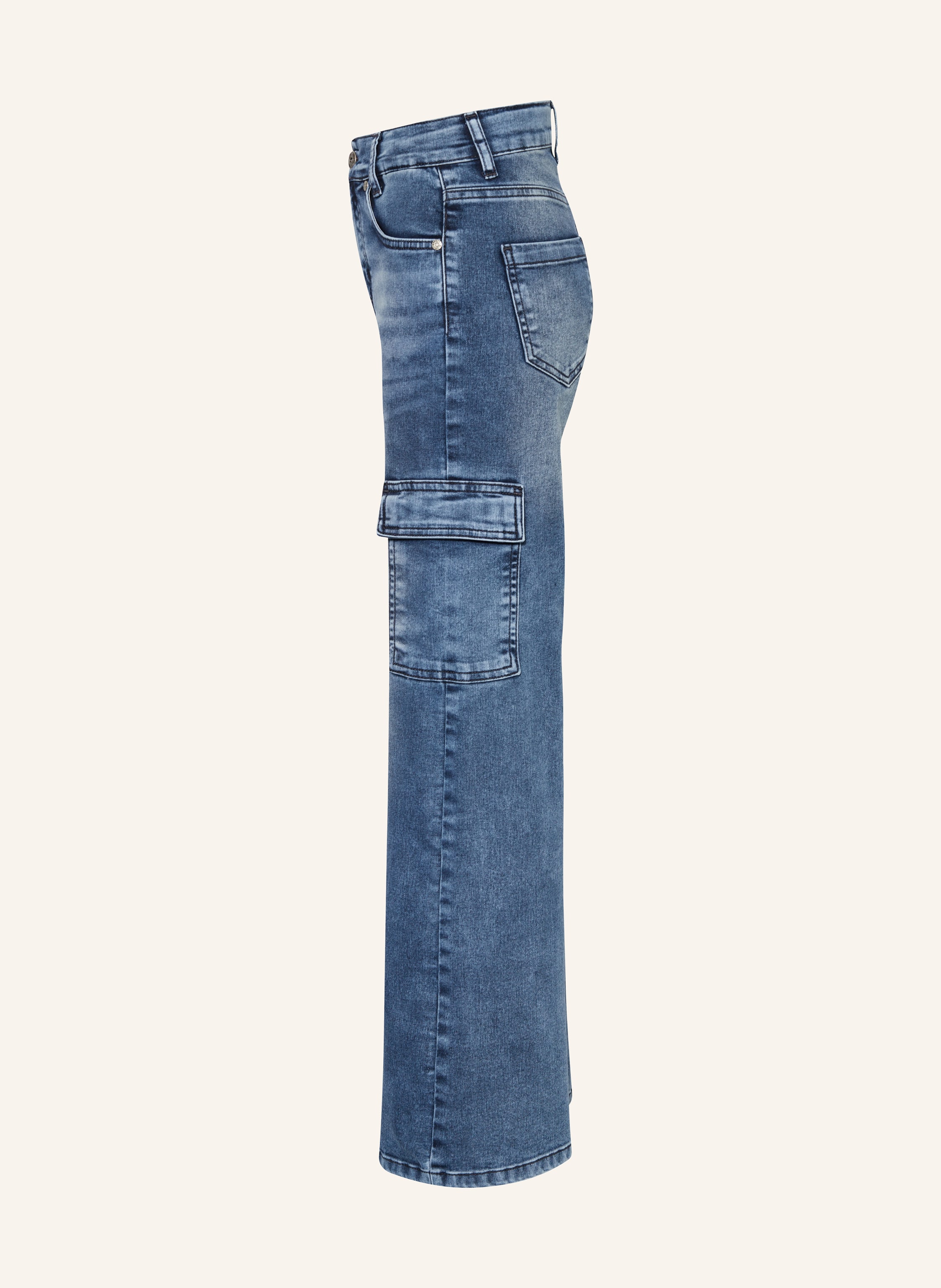 Thumbnail - Blue Effect Cargojeans Wide Fit blau