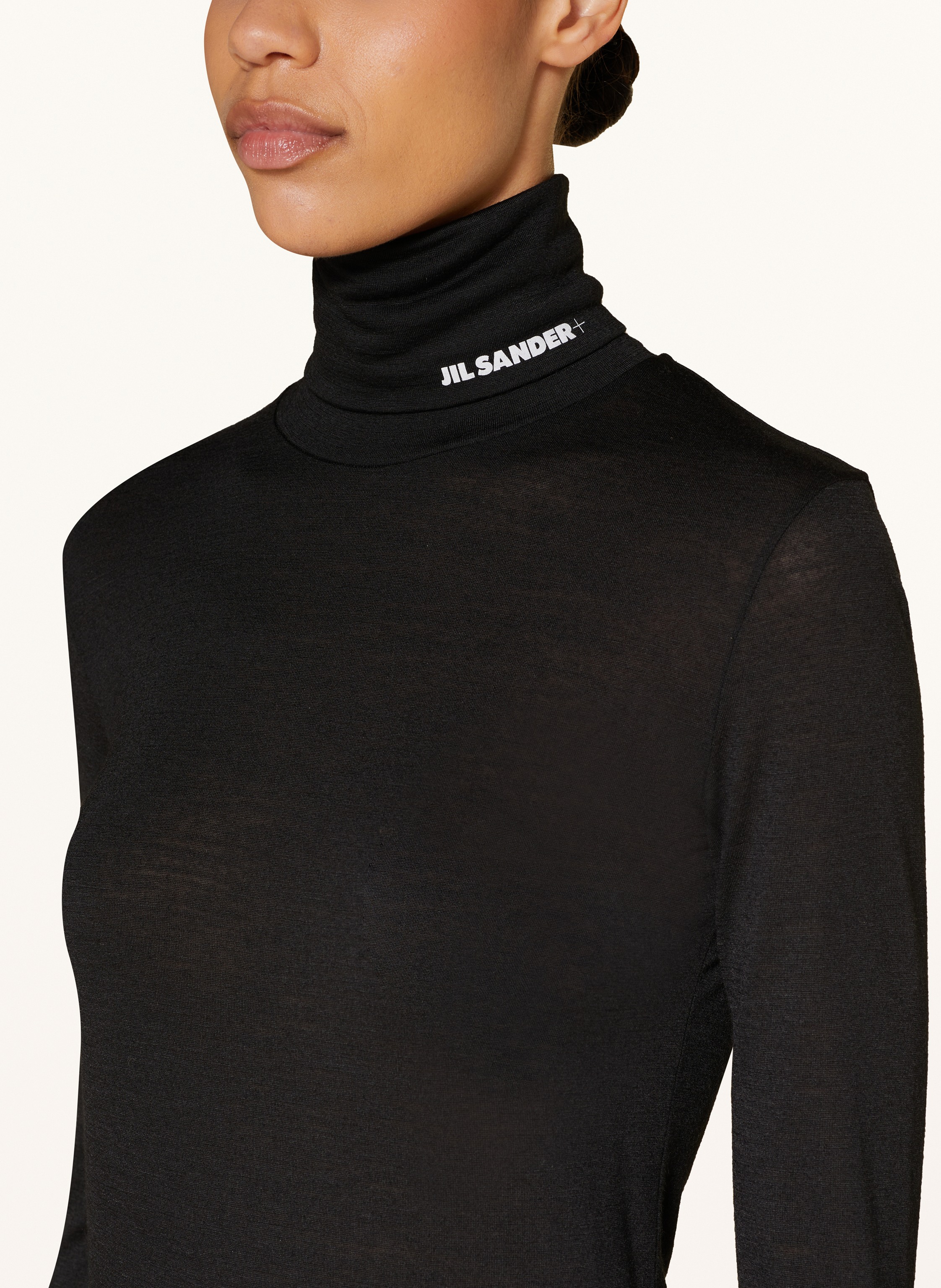 Thumbnail - Jil Sander Rollkragenshirt schwarz