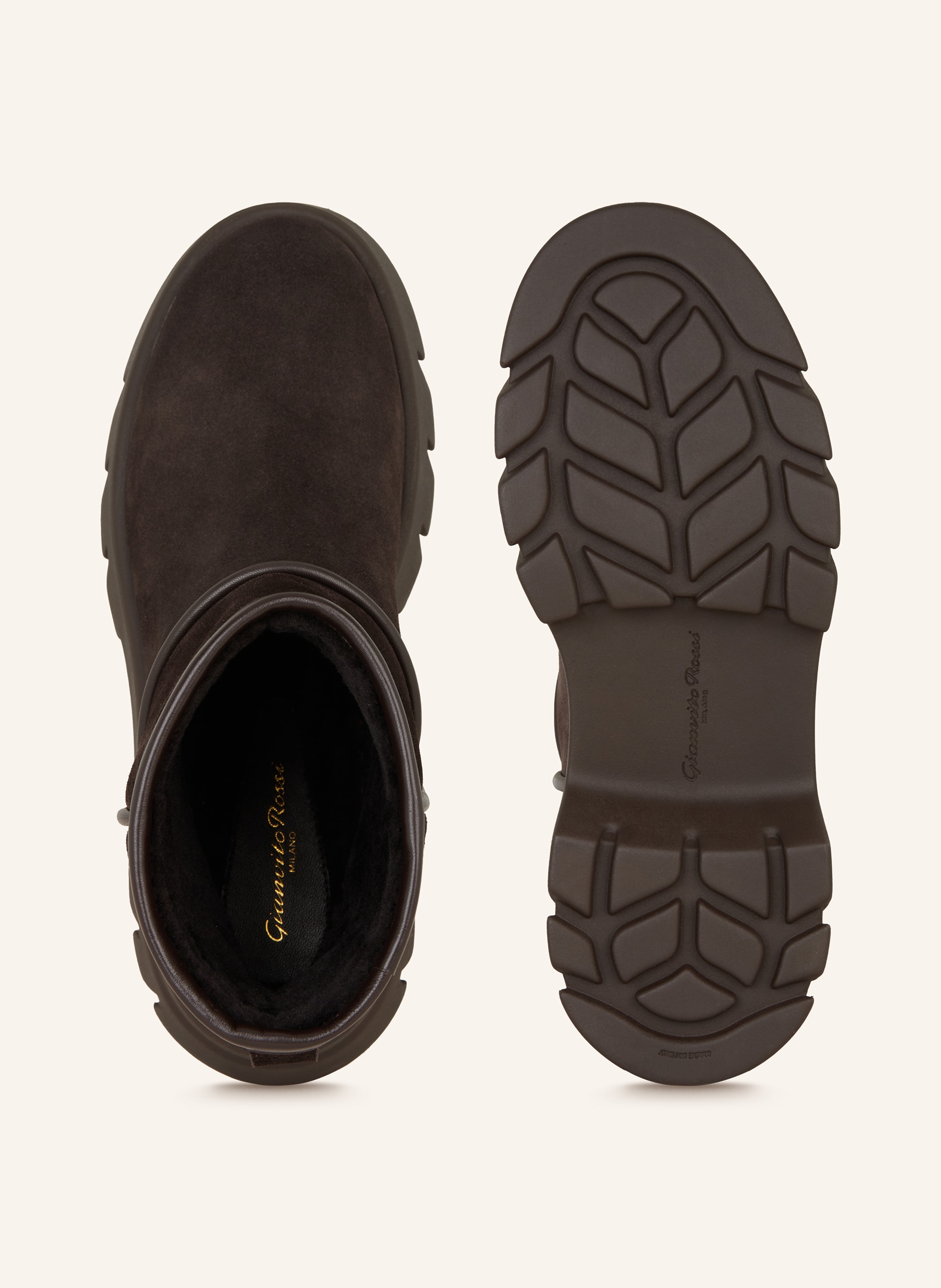 Thumbnail - Gianvito Rossi Plateau-Boots braun