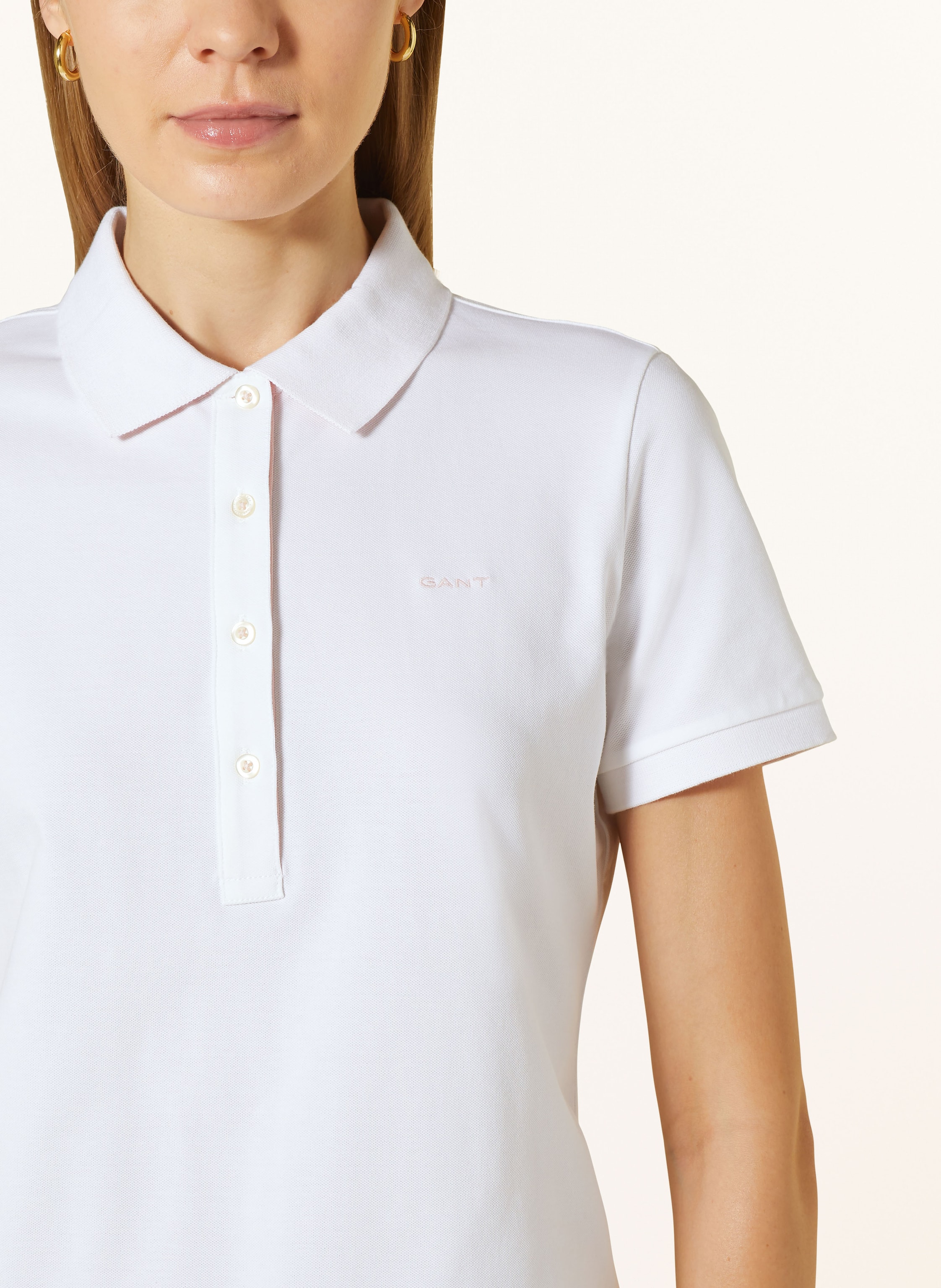 Thumbnail - Gant Piqué-Poloshirt weiss