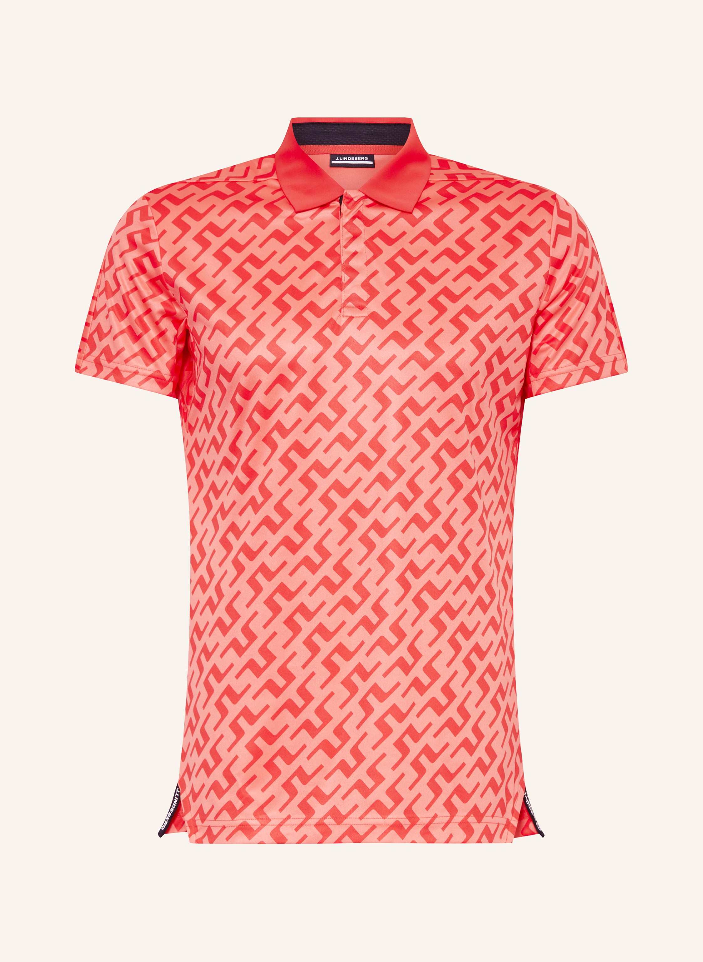 Red and white checkered polo shirt cheap