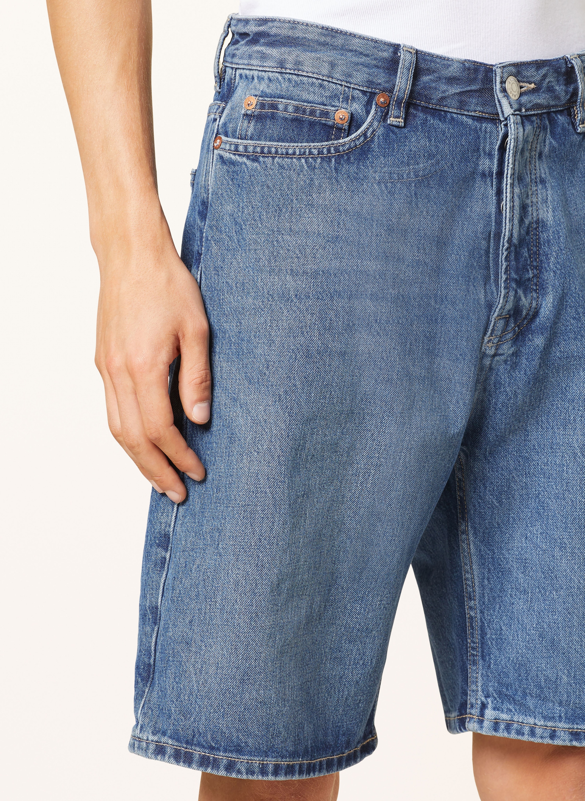 Thumbnail - Samsøe Samsøe Jeansshorts Saeddie blau