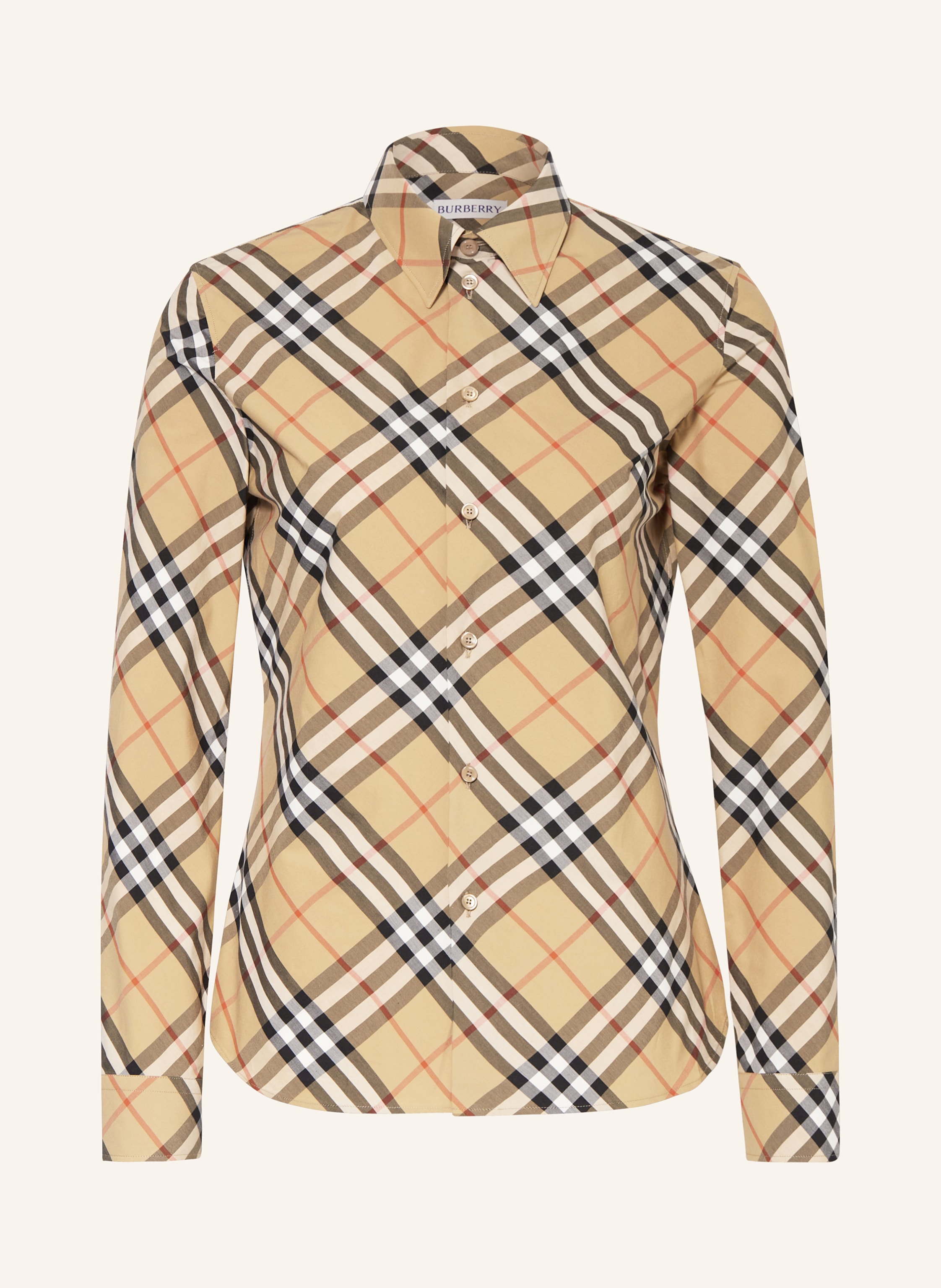 BURBERRY Shirt blouse in beige black white
