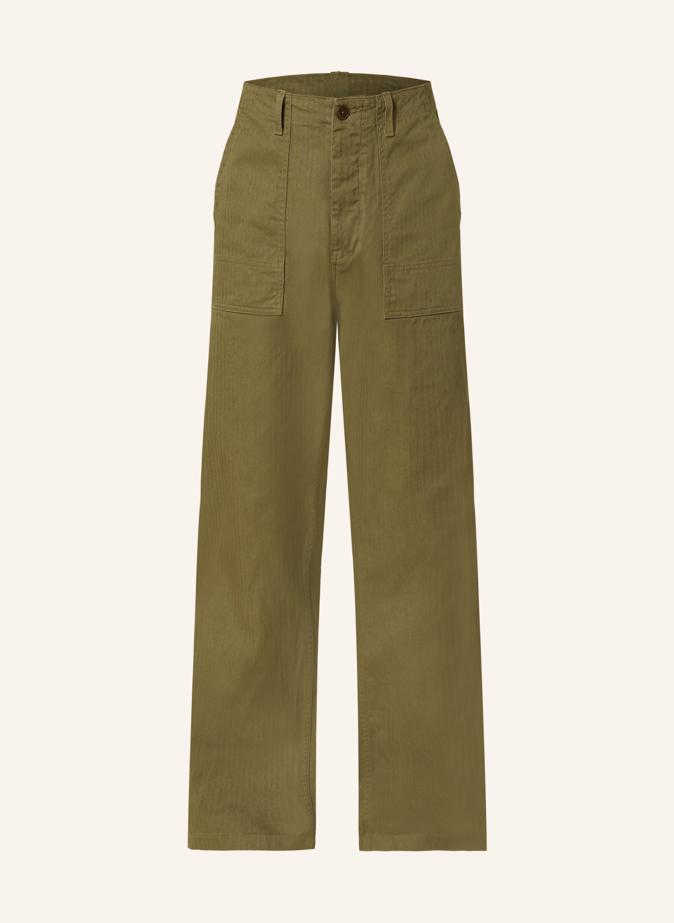 Nudie Jeans Hose Tuff Tony Fatigue Regular Fit gruen