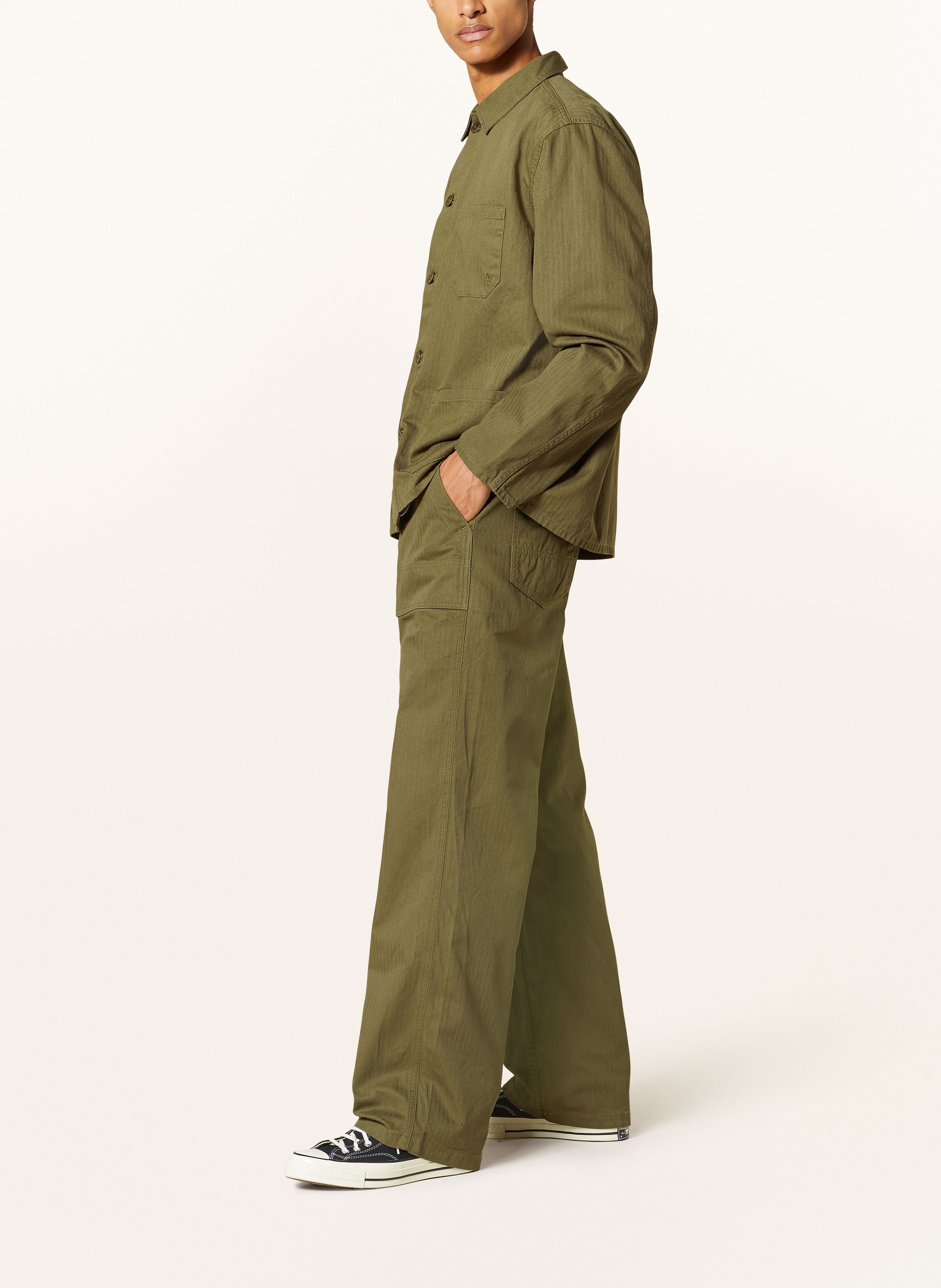 Thumbnail - Nudie Jeans Hose Tuff Tony Fatigue Regular Fit gruen