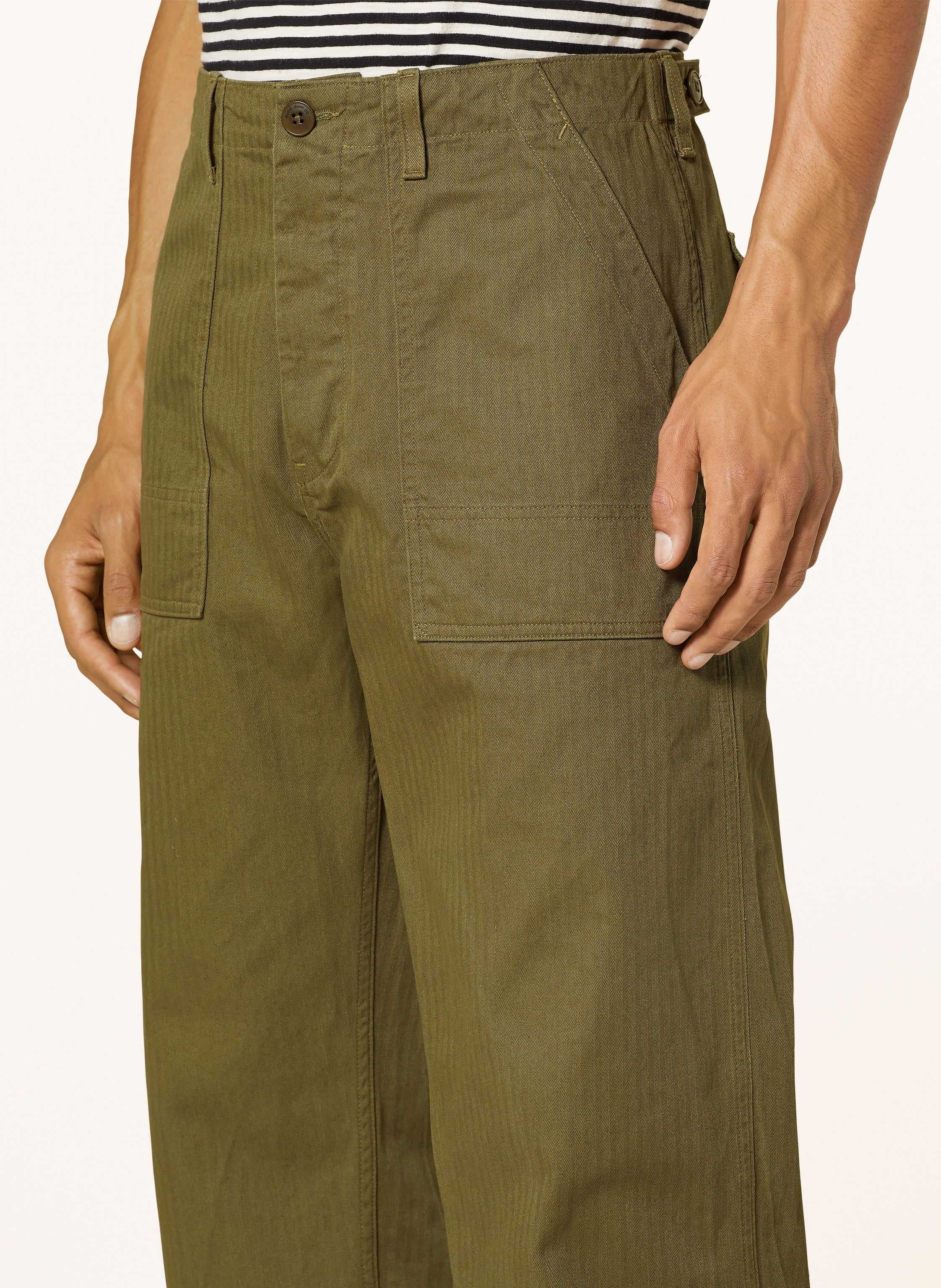 Thumbnail - Nudie Jeans Hose Tuff Tony Fatigue Regular Fit gruen