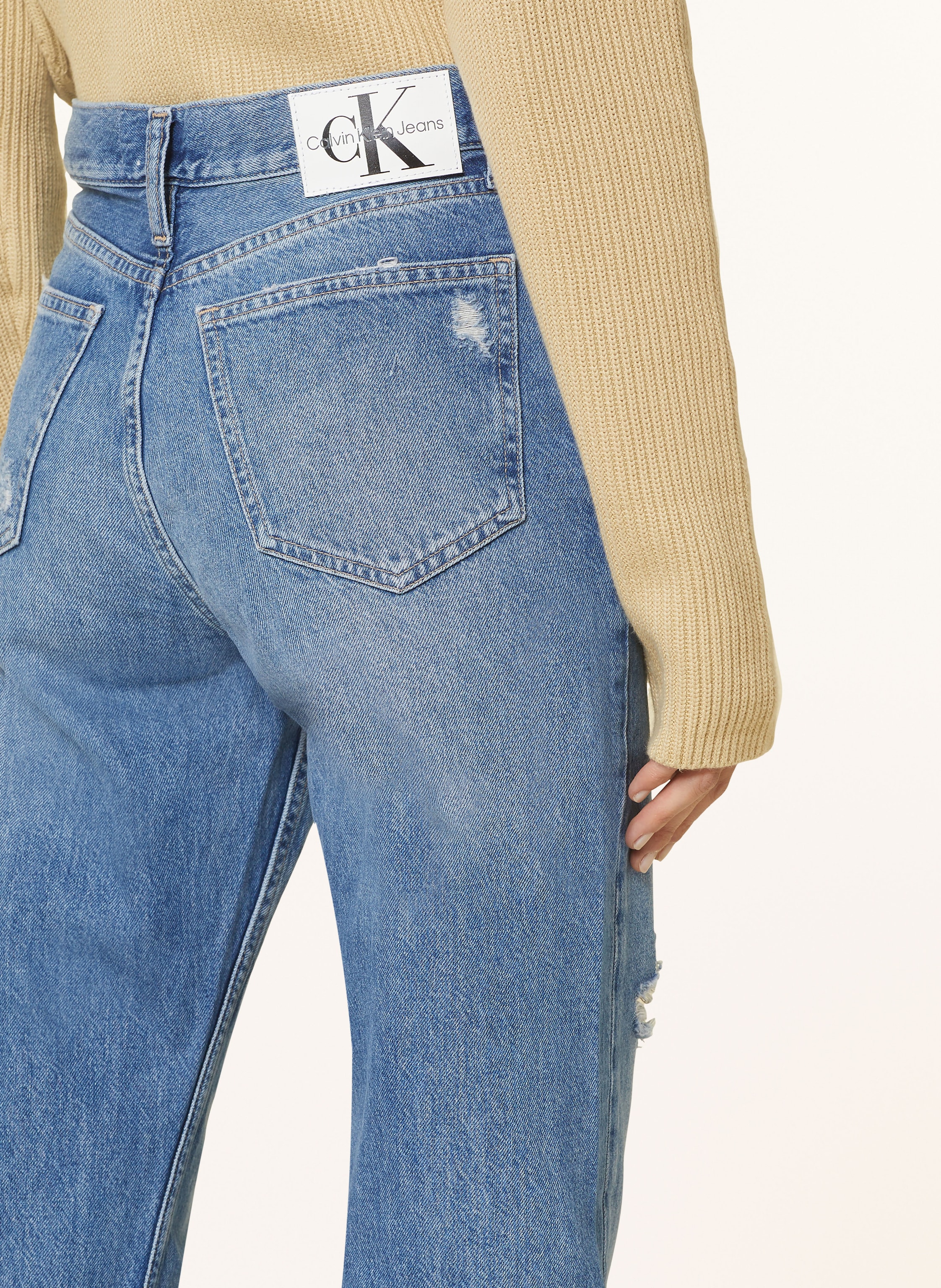 Thumbnail - Calvin Klein Jeans Destroyed Jeans blau