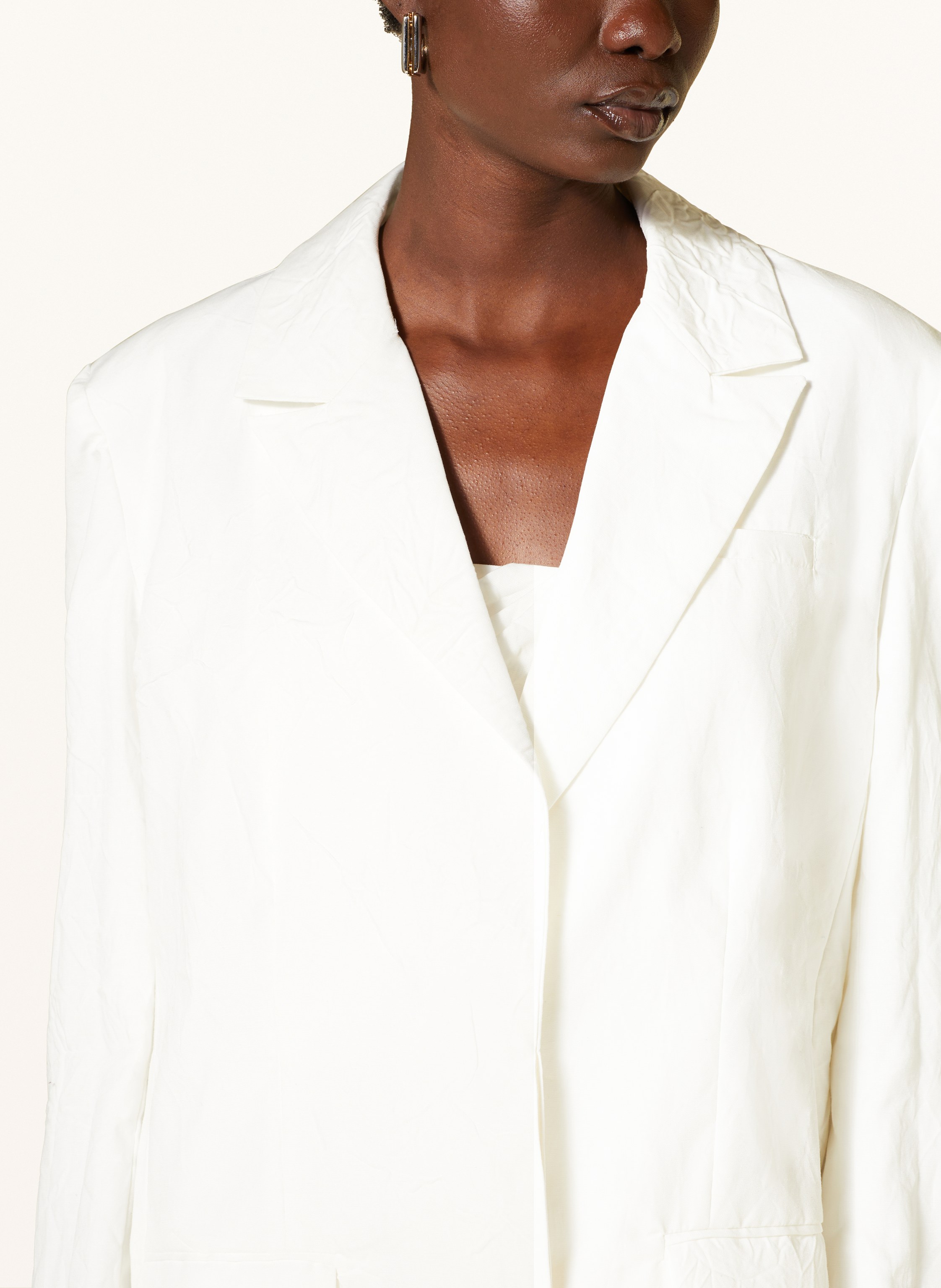 Thumbnail - gauge81 Blazer Nazara Mit Leinen weiss