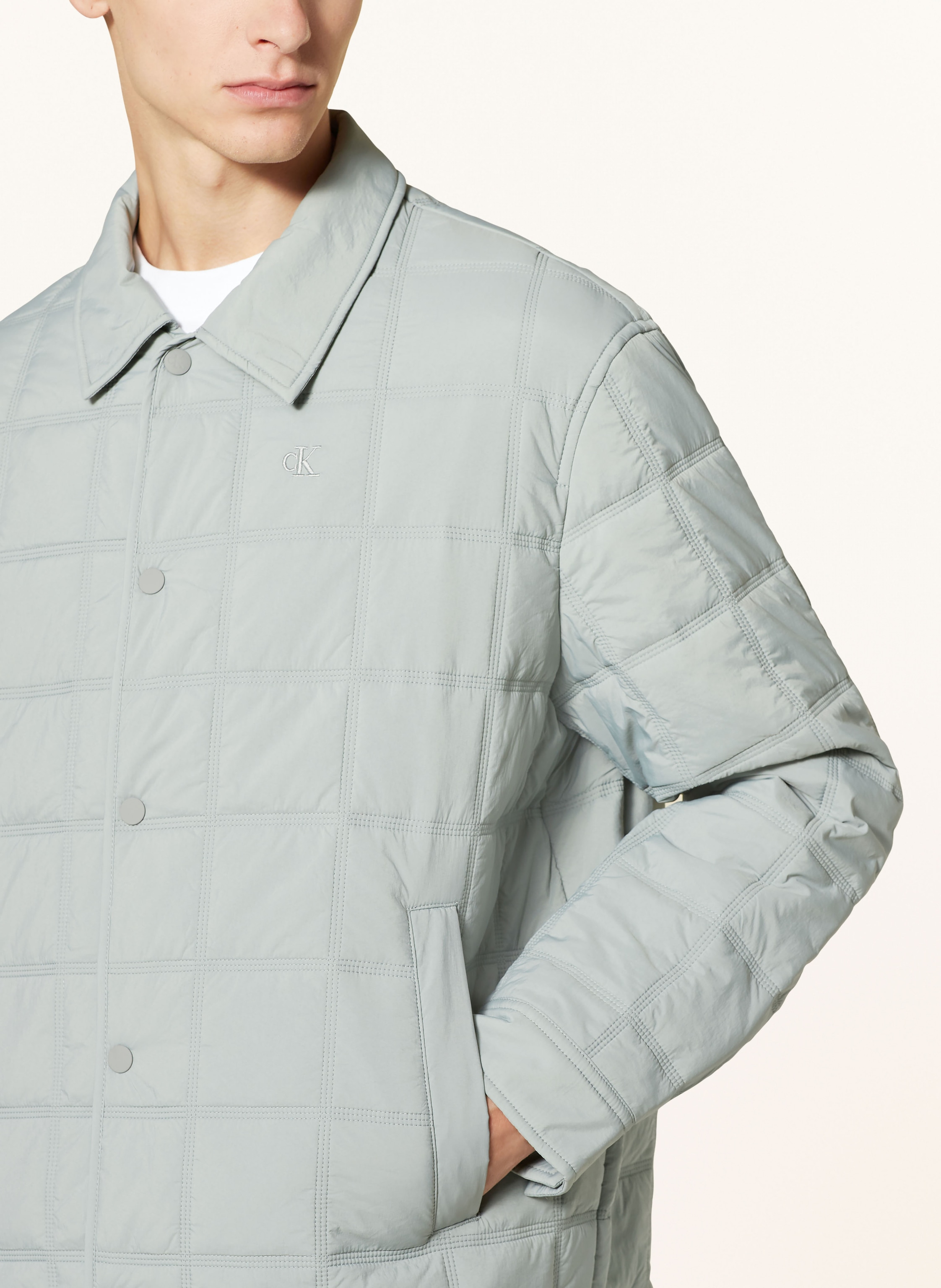 Thumbnail - Calvin Klein Jeans Steppjacke grau