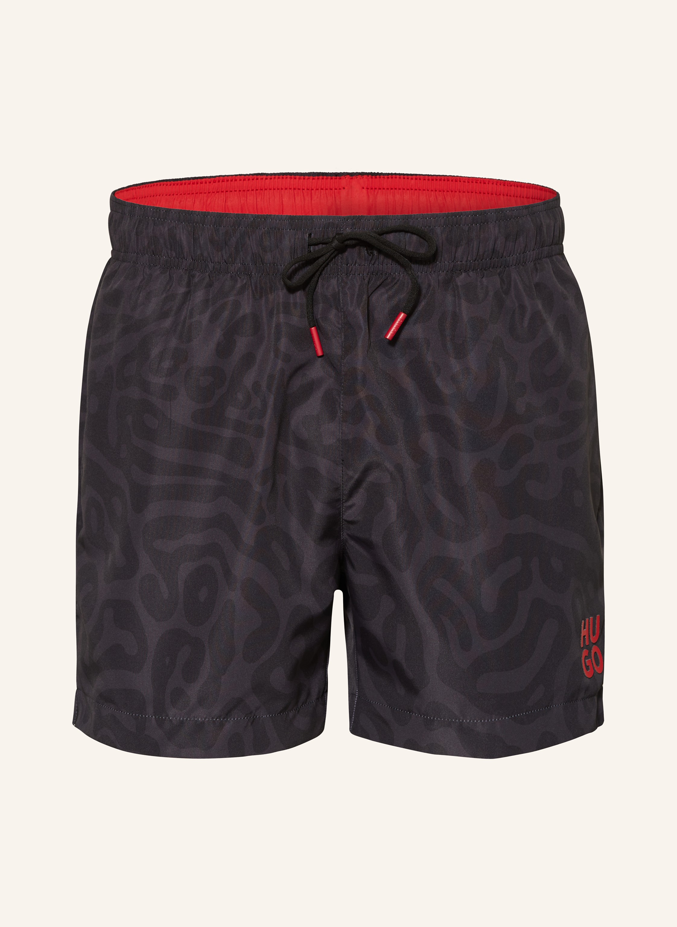 HUGO Swim shorts RIFF in black dark gray