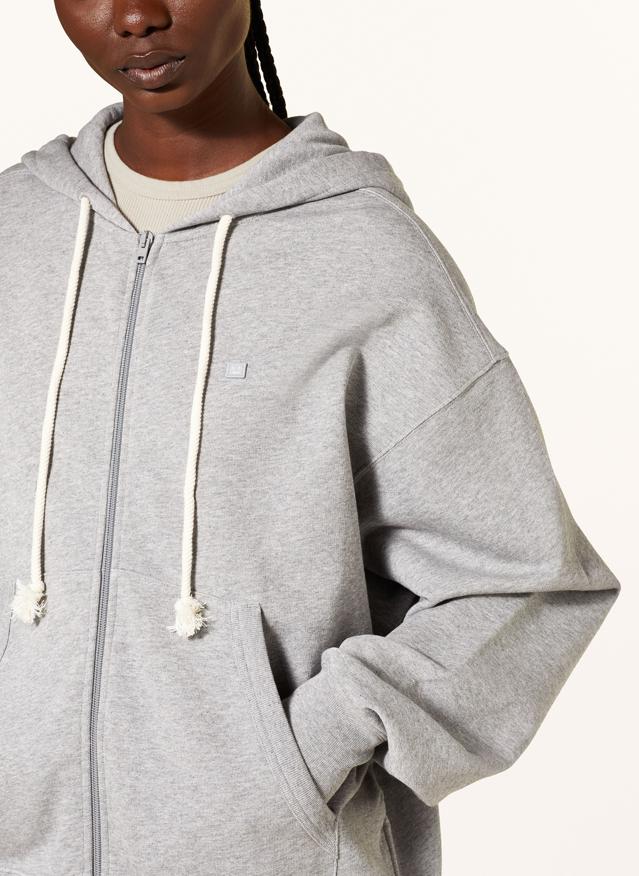 Thumbnail - Acne Studios Oversized-Sweatjacke grau