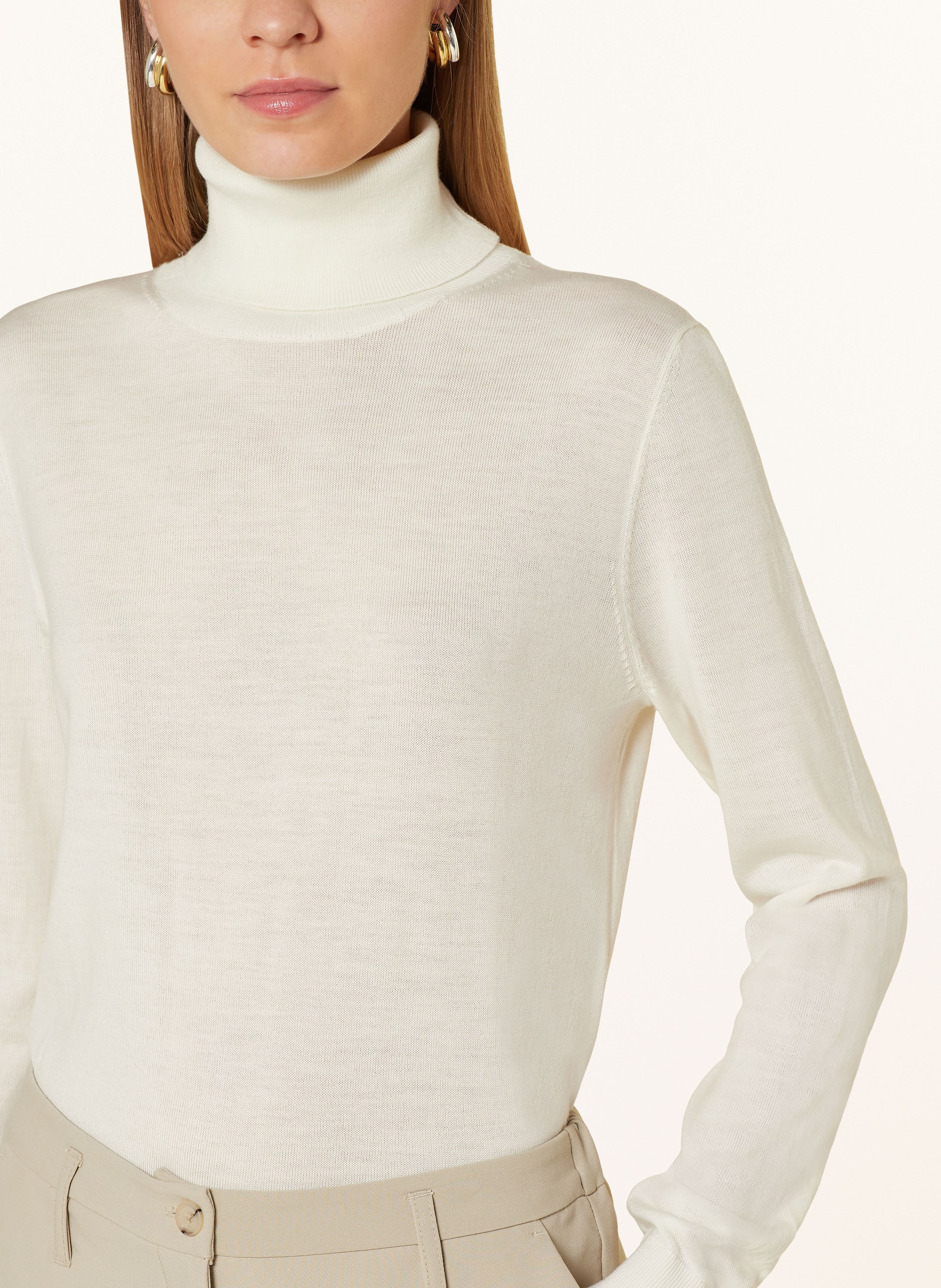 Thumbnail - Darling Harbour Rollkragenpullover weiss