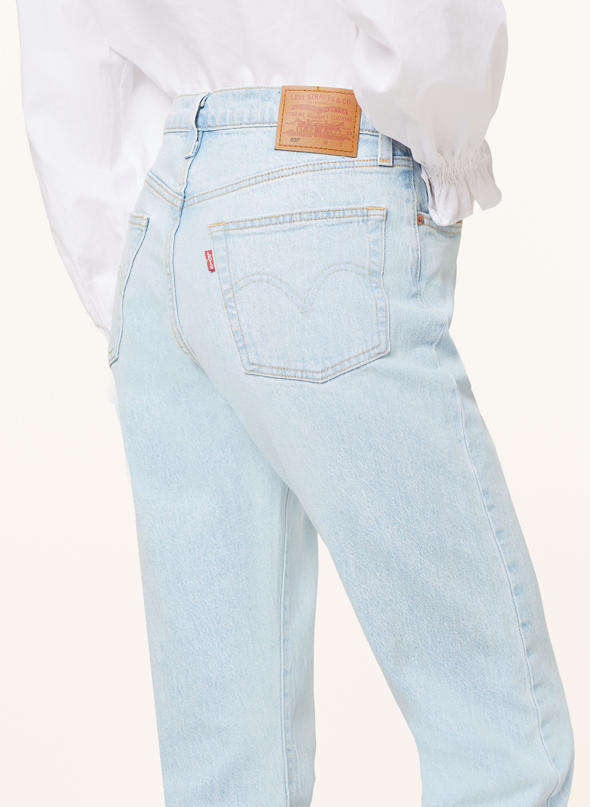 Levi's® Boyfriend Jeans 501 blau – Bild 2