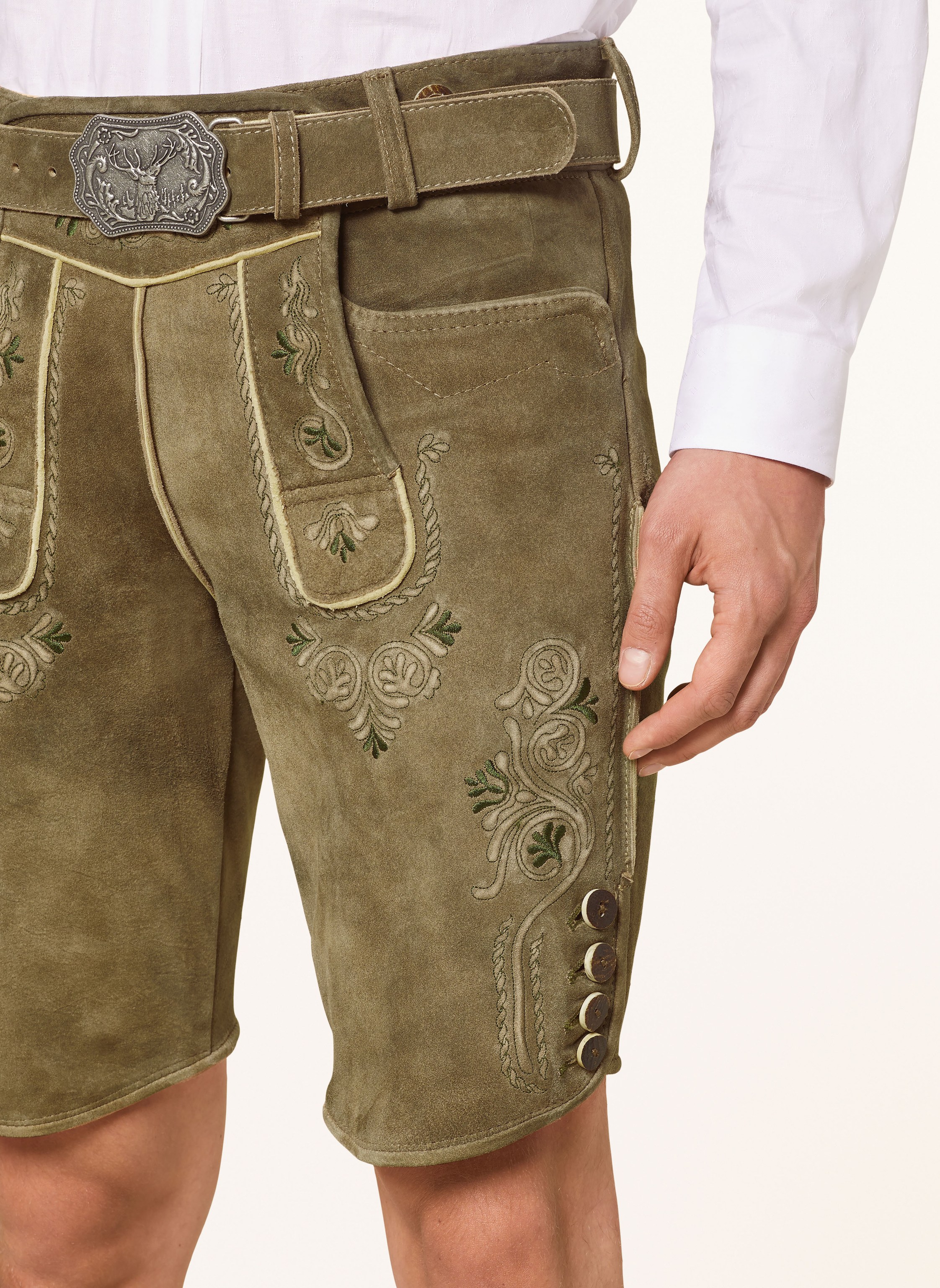 Thumbnail - Hirscher Trachten-Lederhose Prien grau