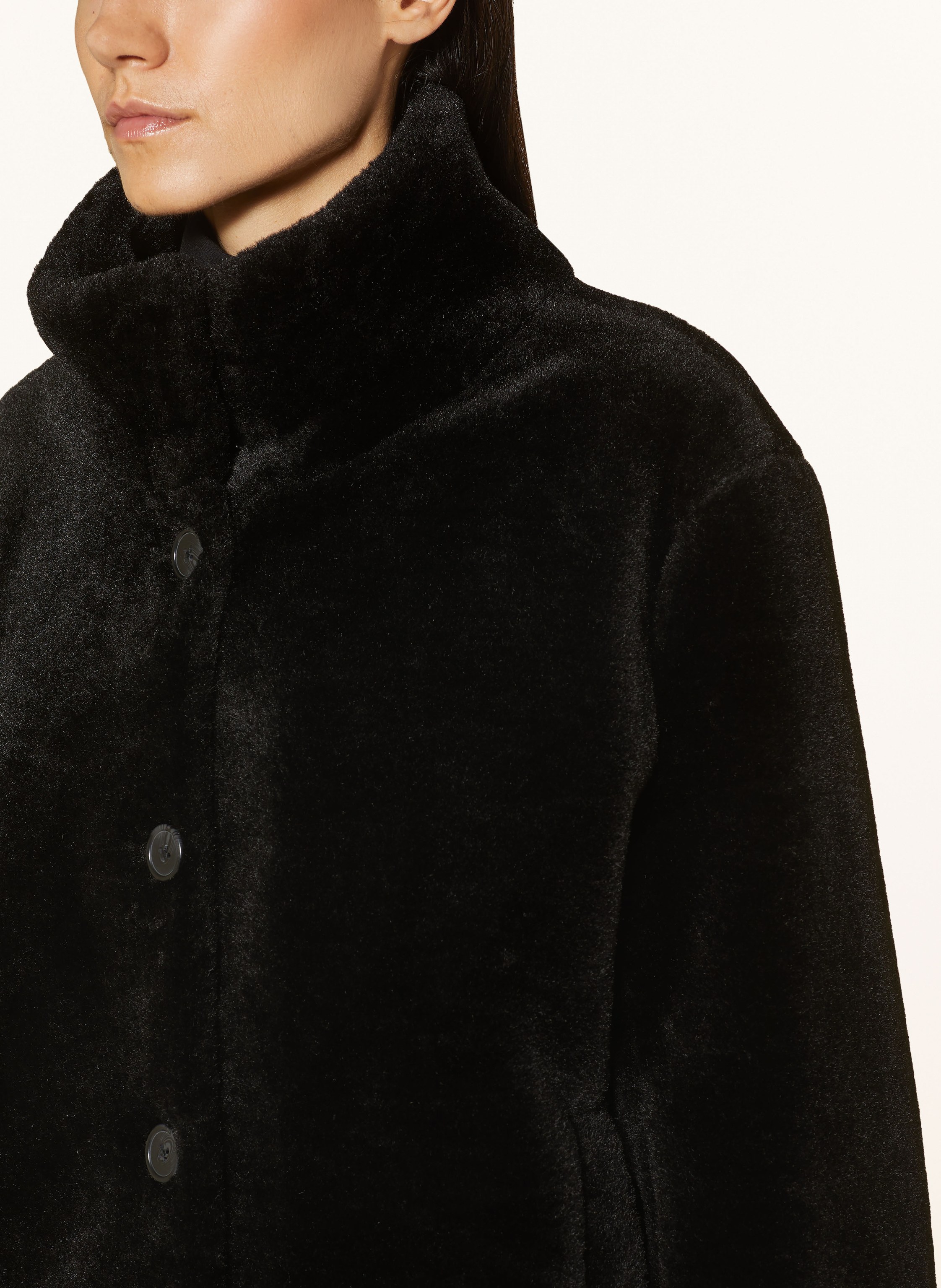 Thumbnail - Darling Harbour Kunstfell-Jacke schwarz