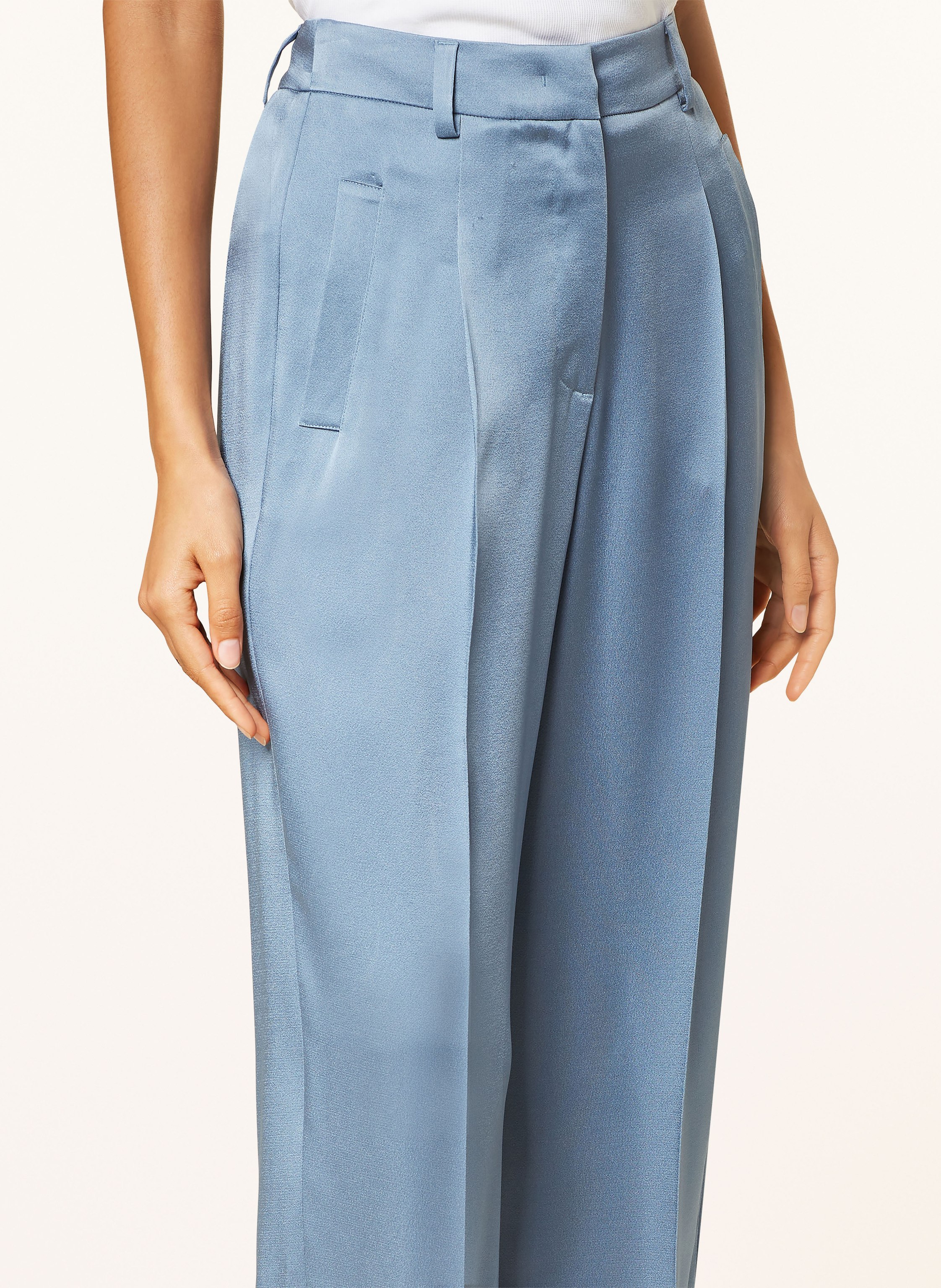 Luisa Cerano Satin-Culotte blau – Bild 2