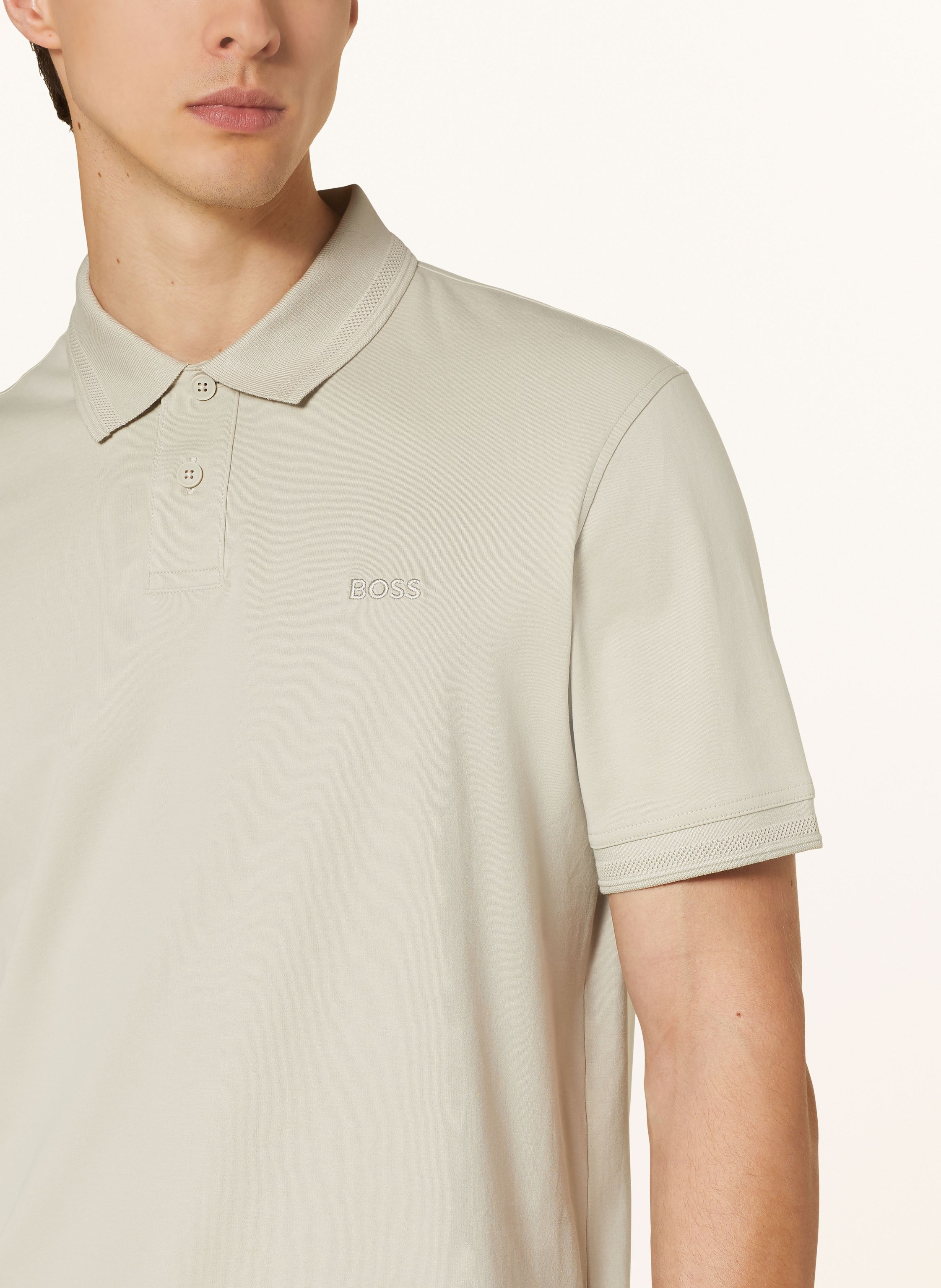 Thumbnail - Boss Jersey-Poloshirt Pe beige