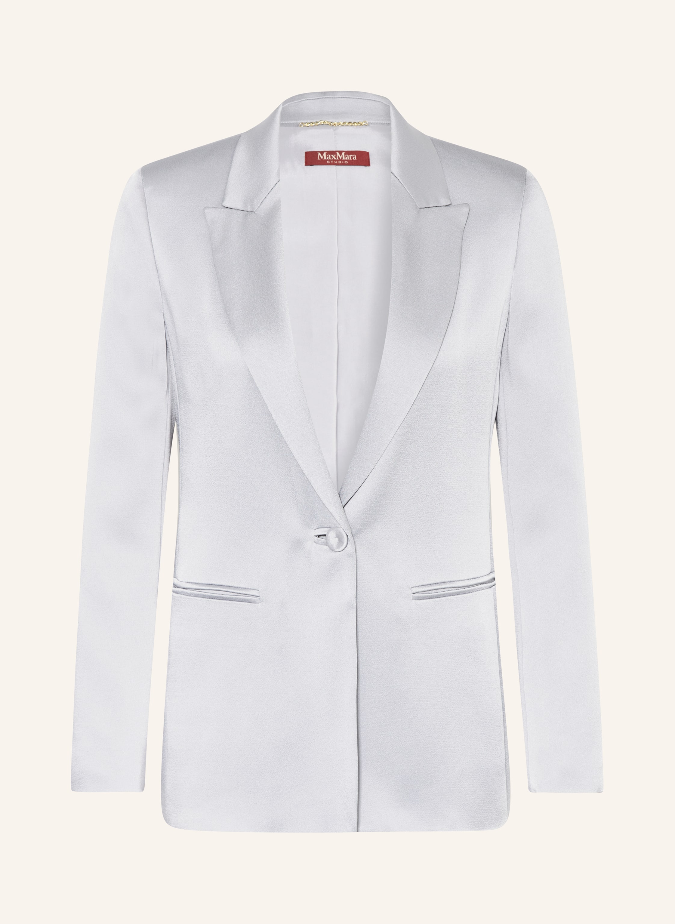 Satin white blazer cheap