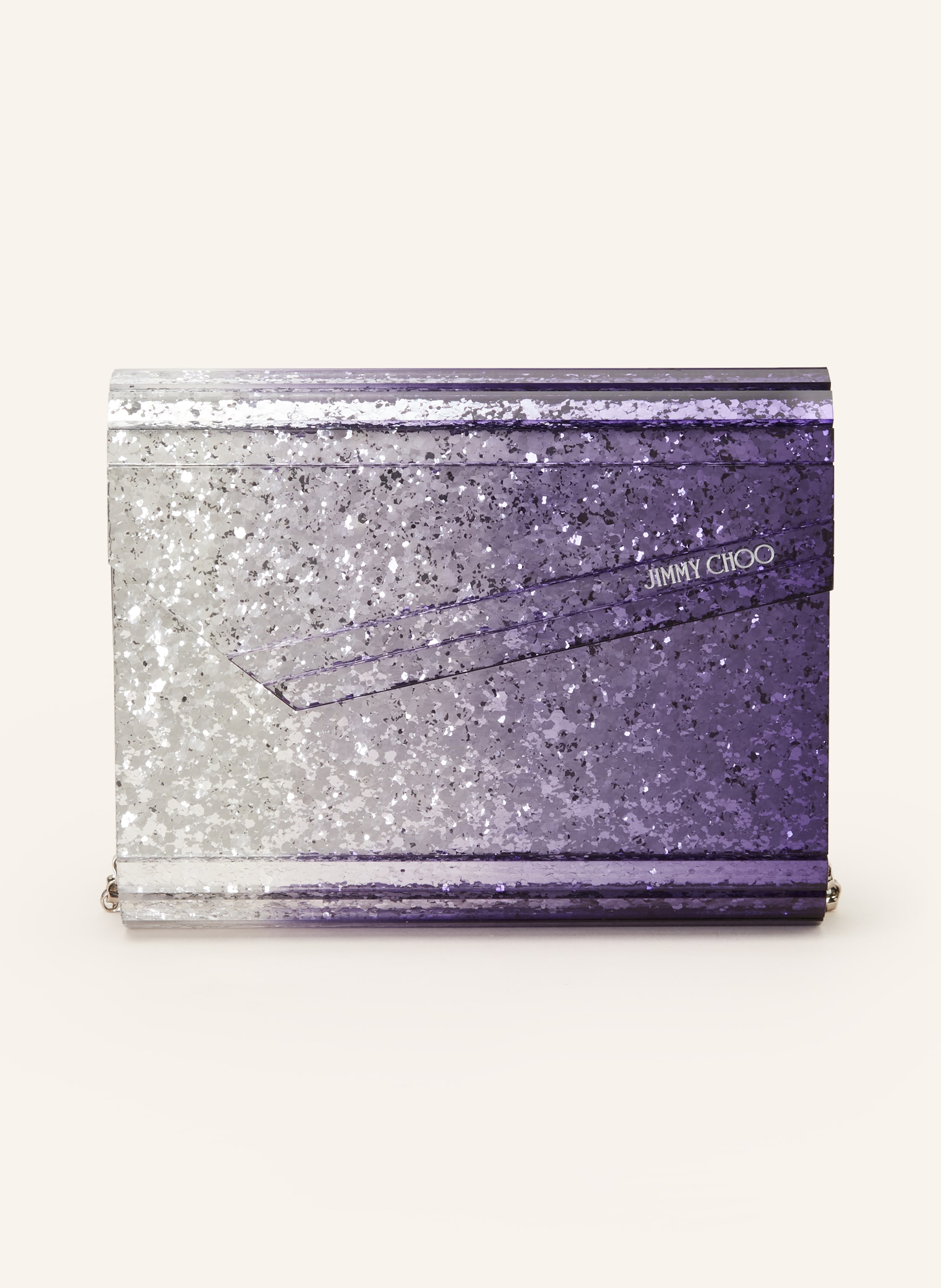 JIMMY CHOO Clutch CANDY in purple silver