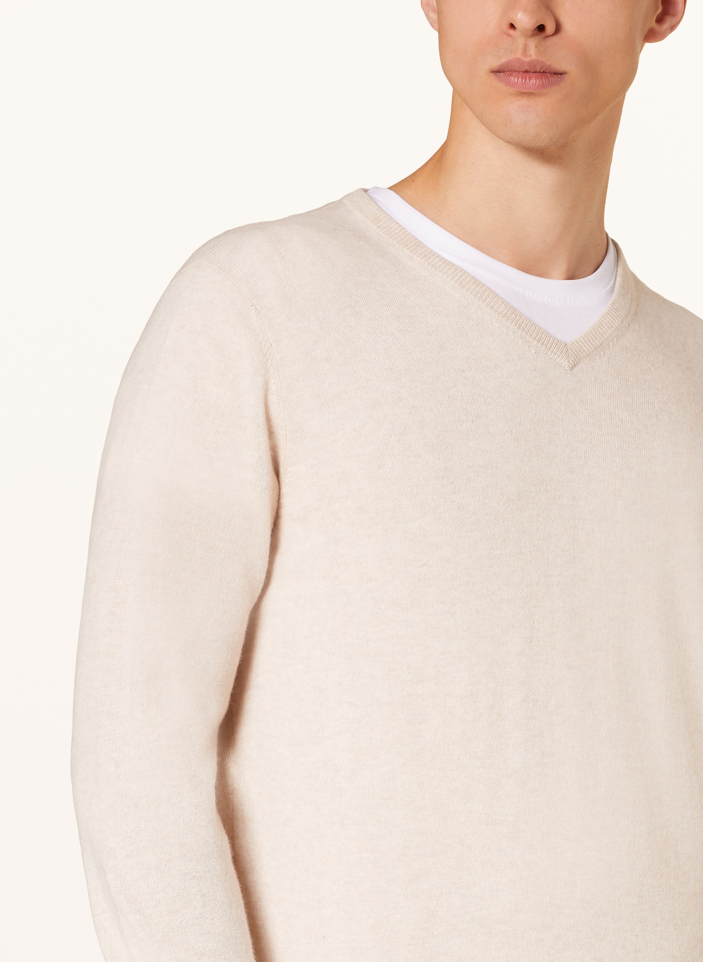 Thumbnail - Strokesman's Cashmere-Pullover beige