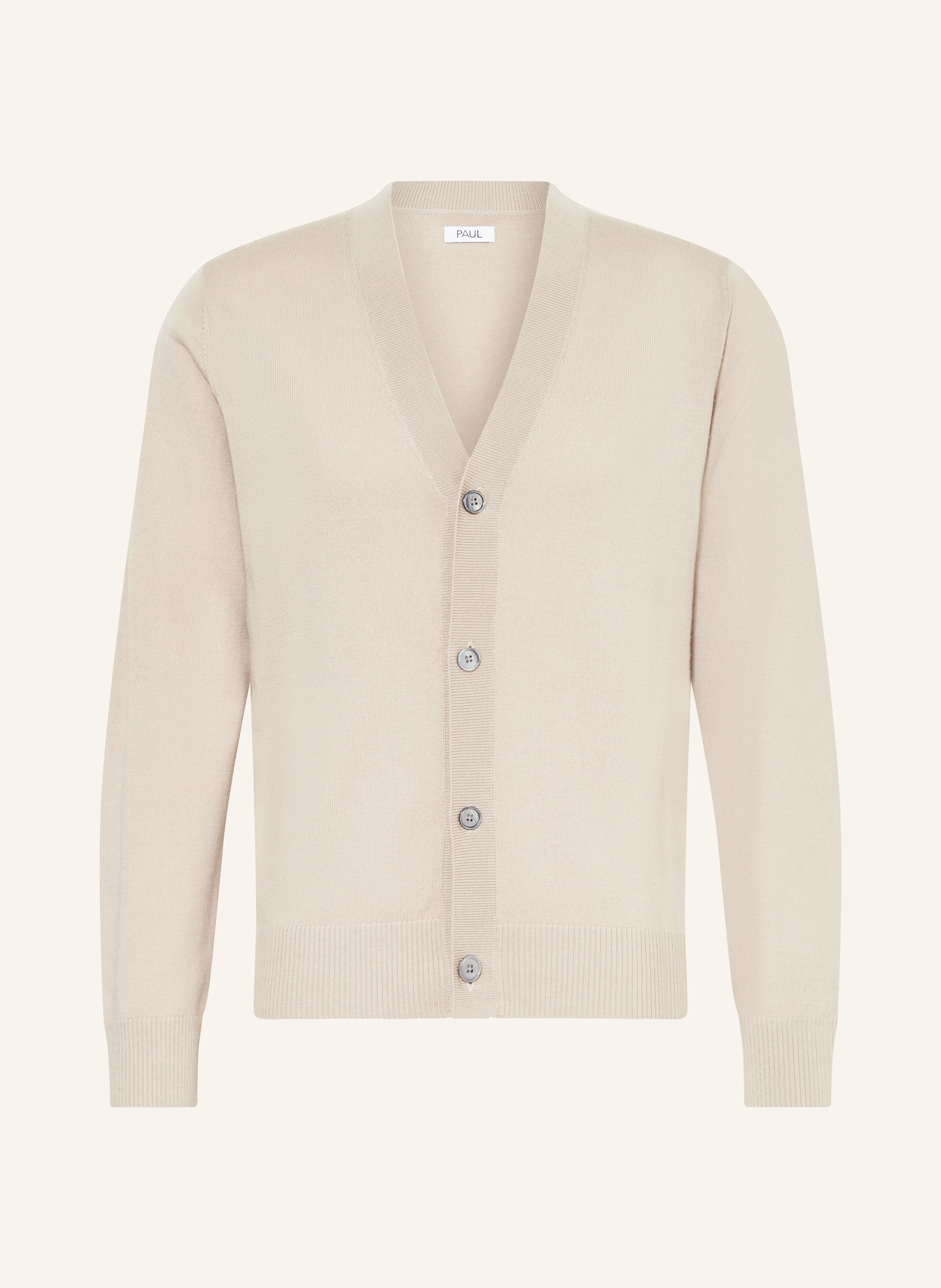 Mens Cardigan Drykorn Strickjacke Beige PAUL Strickjacke In Beige