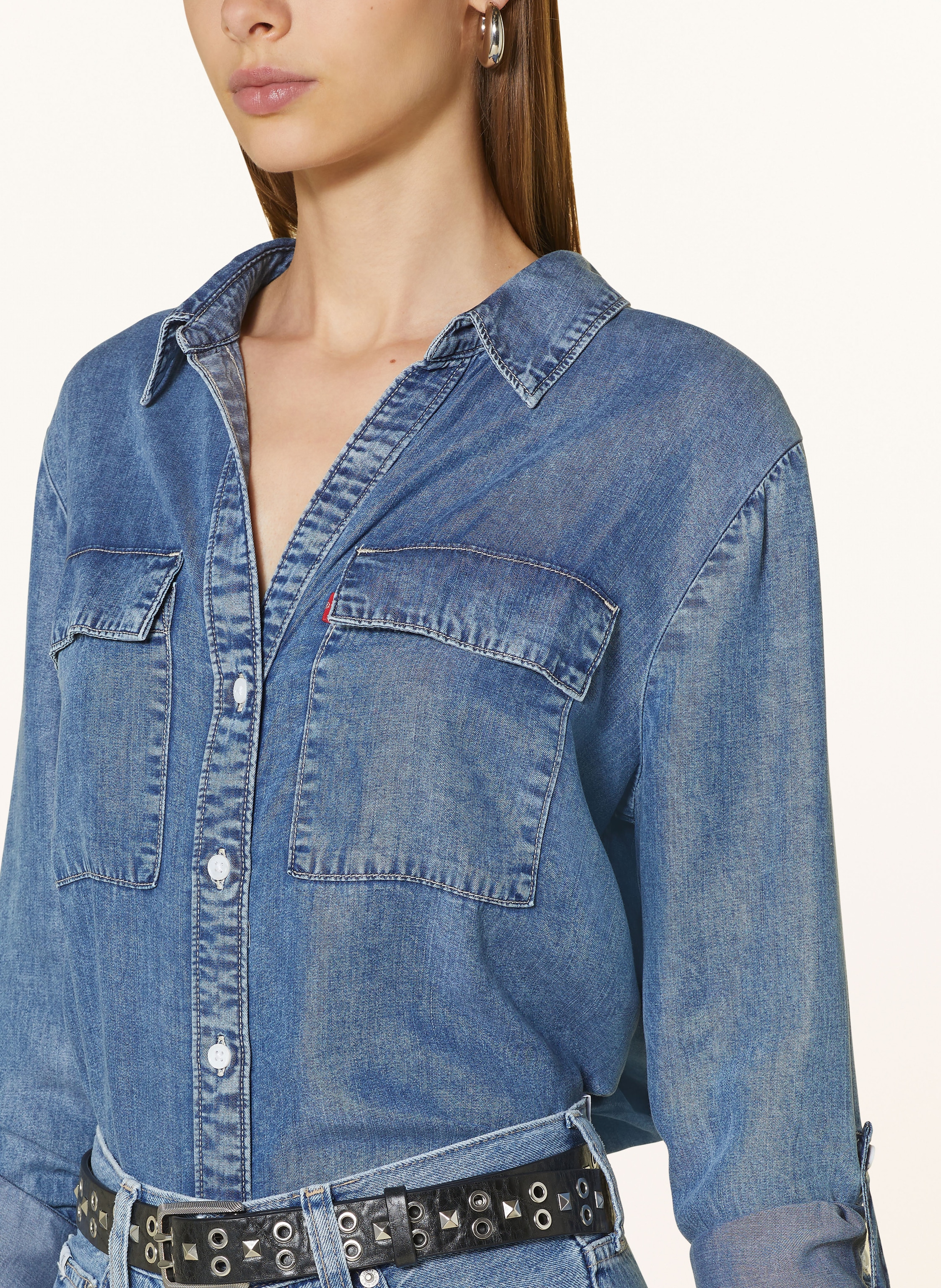 Thumbnail - Levi's® Hemdbluse Doreen In Jeansoptik blau