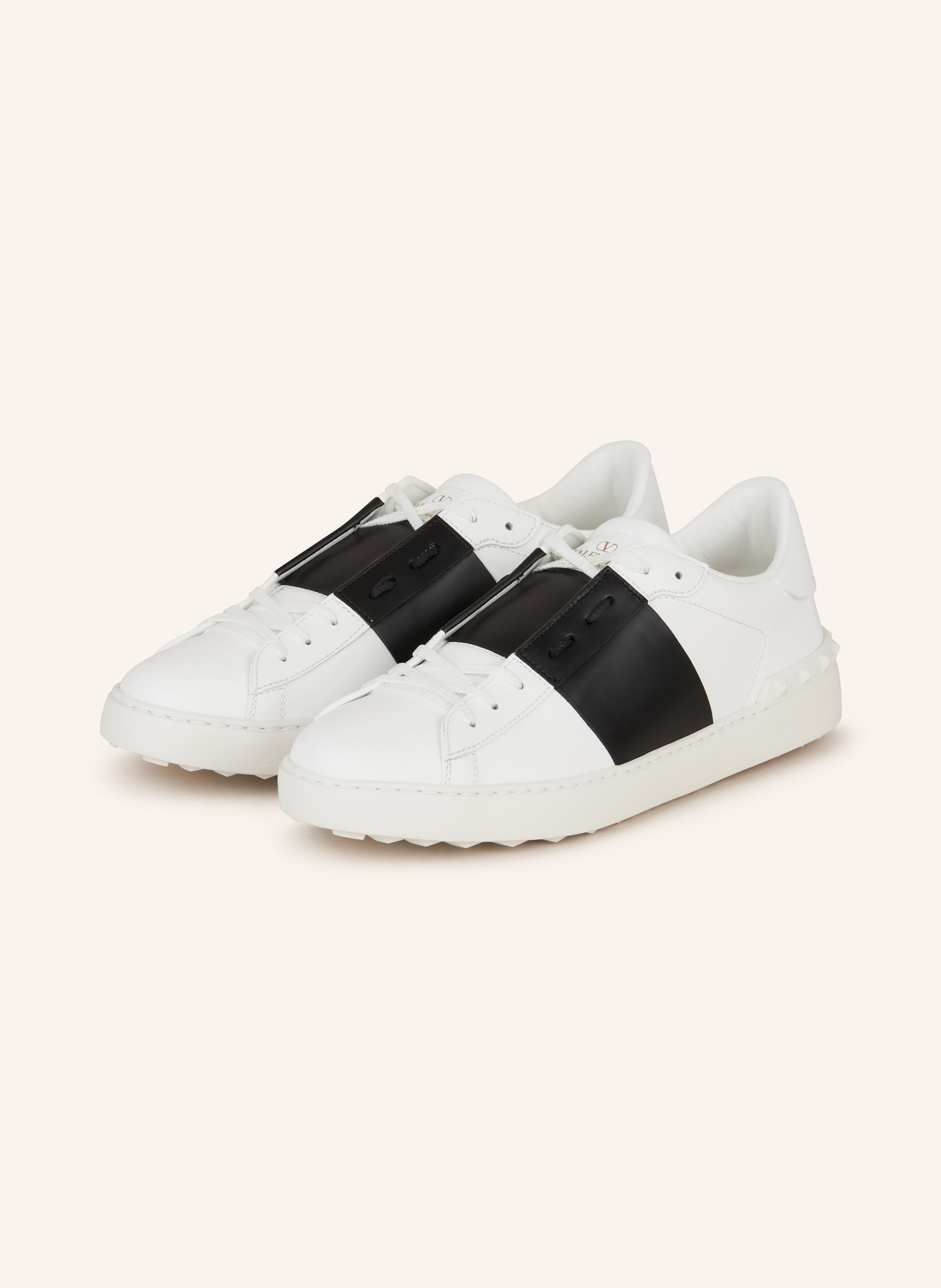 VALENTINO GARAVANI Sneakers OPEN in white black