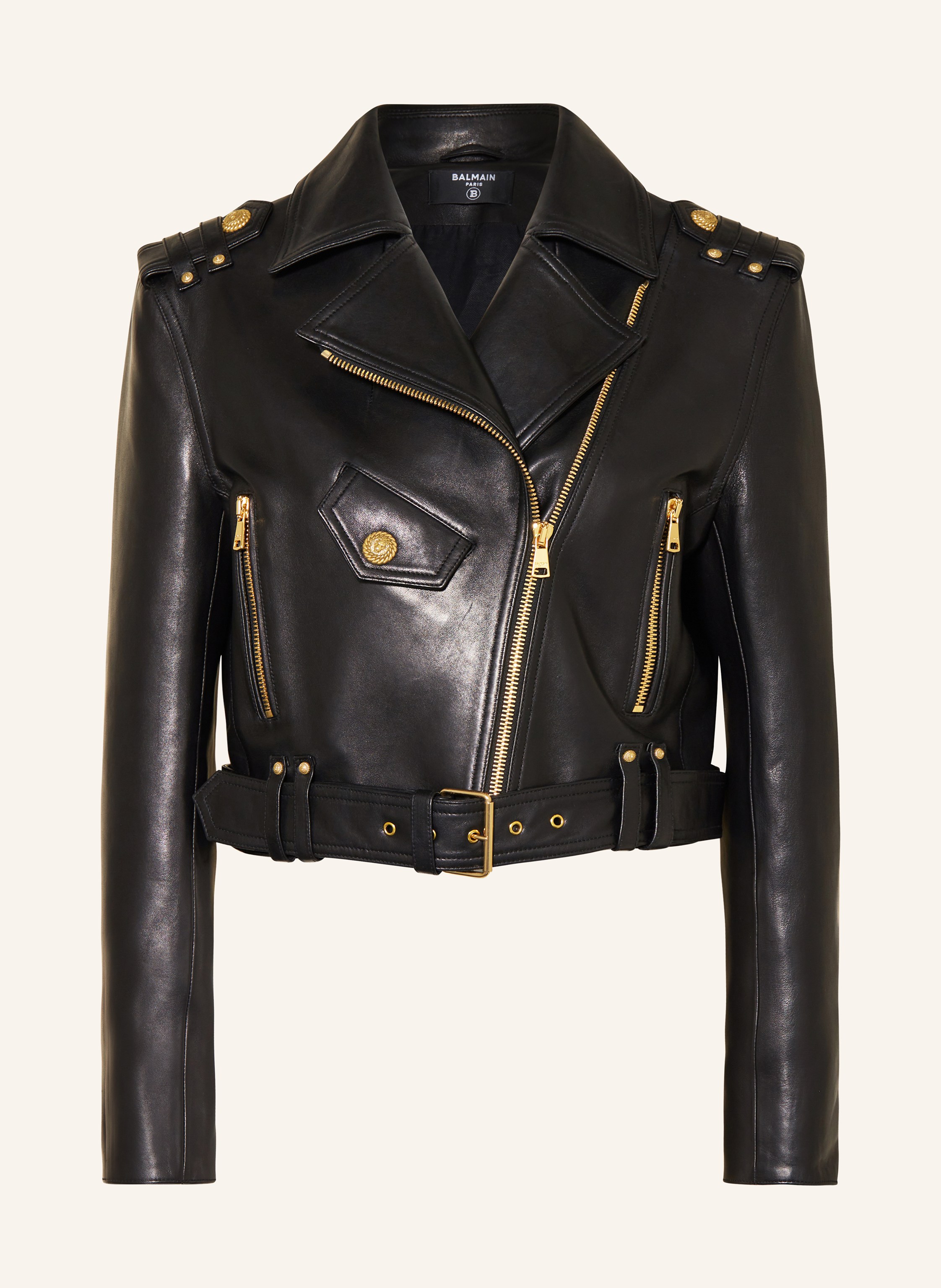 Lederjacke balmain cheap