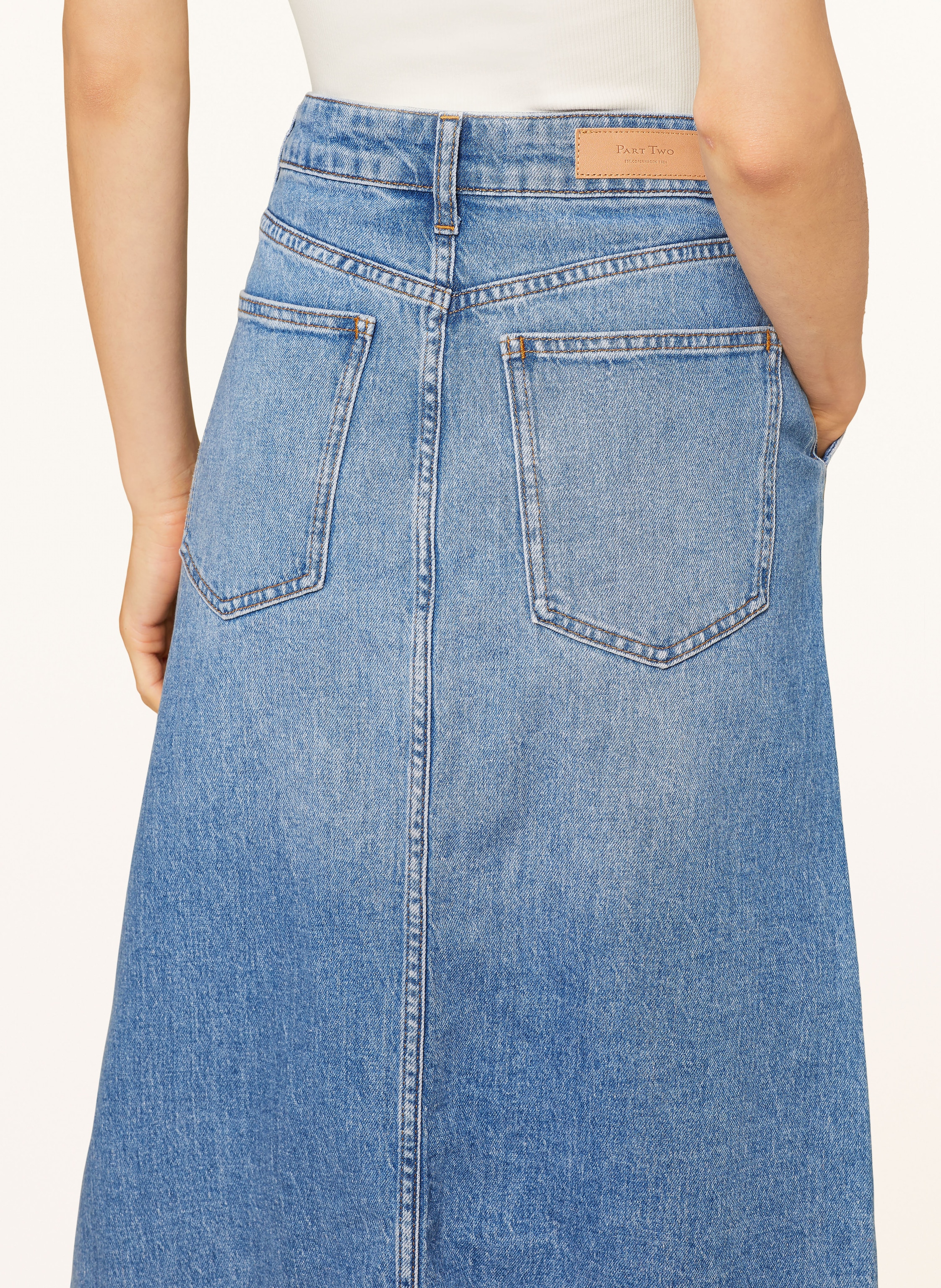 Thumbnail - Part Two Jeansrock Calia blau