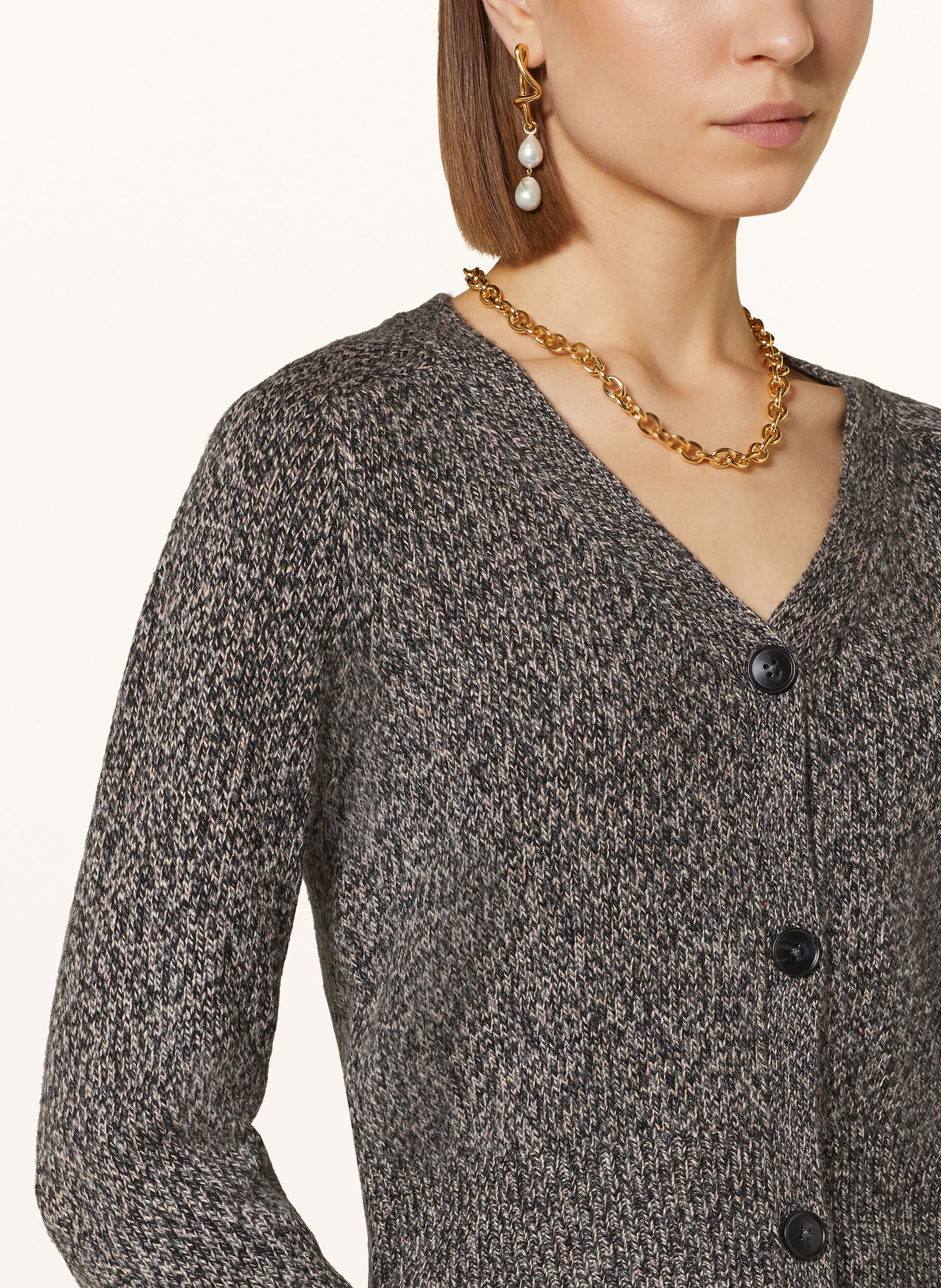 Thumbnail - Mrs & Hugs Strickjacke beige
