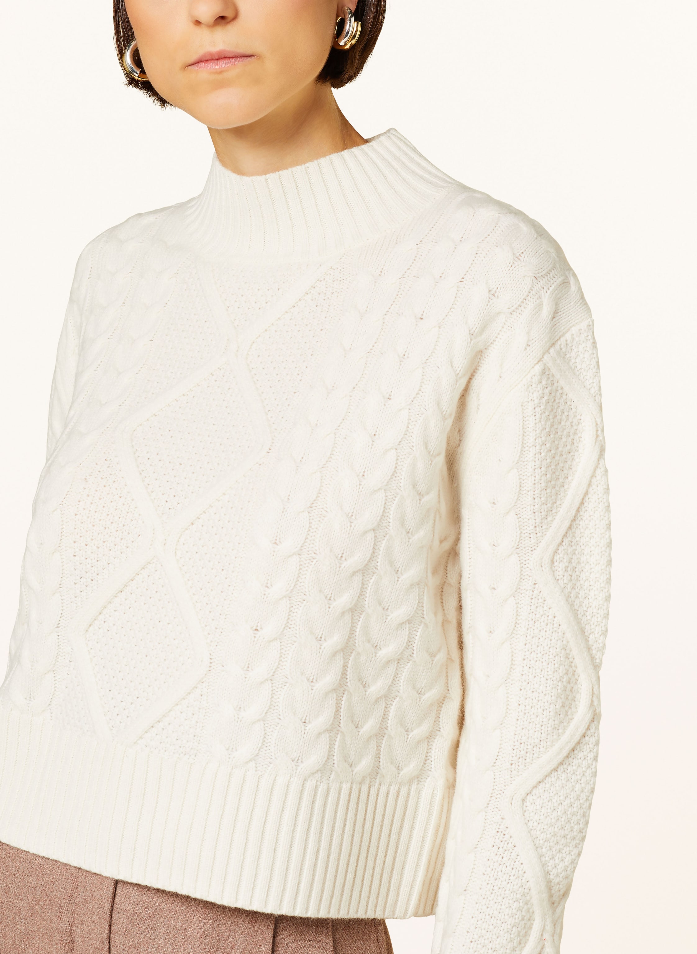 Thumbnail - Mrs & Hugs Pullover Aus Merinowolle weiss