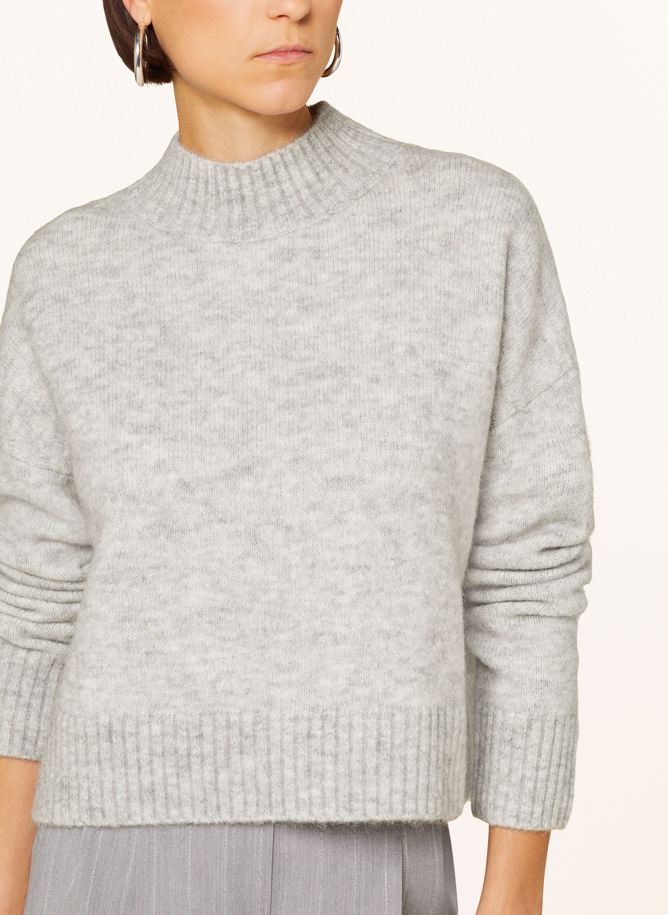 Thumbnail - Mrs & Hugs Pullover Mit Mohair grau